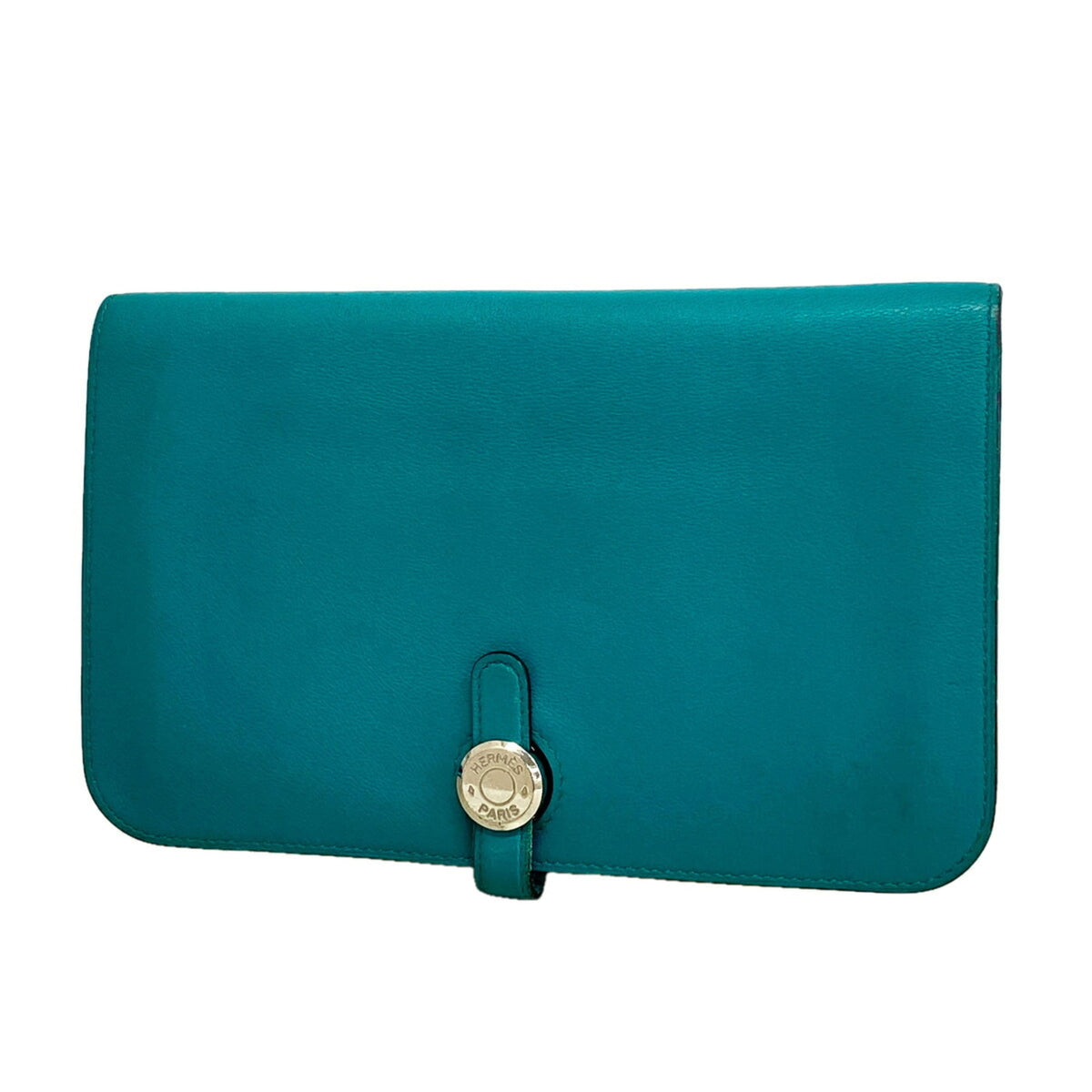Hermes Green Swift Leather Long Wallet (Bi-Fold) (Pre-Owned)