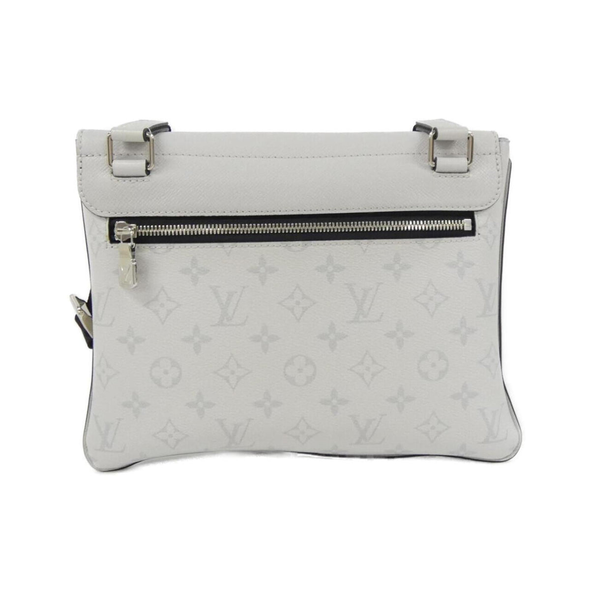 Louis Vuitton Taigarama White Coated Canvas Shoulder Bag (Pre-Owned)