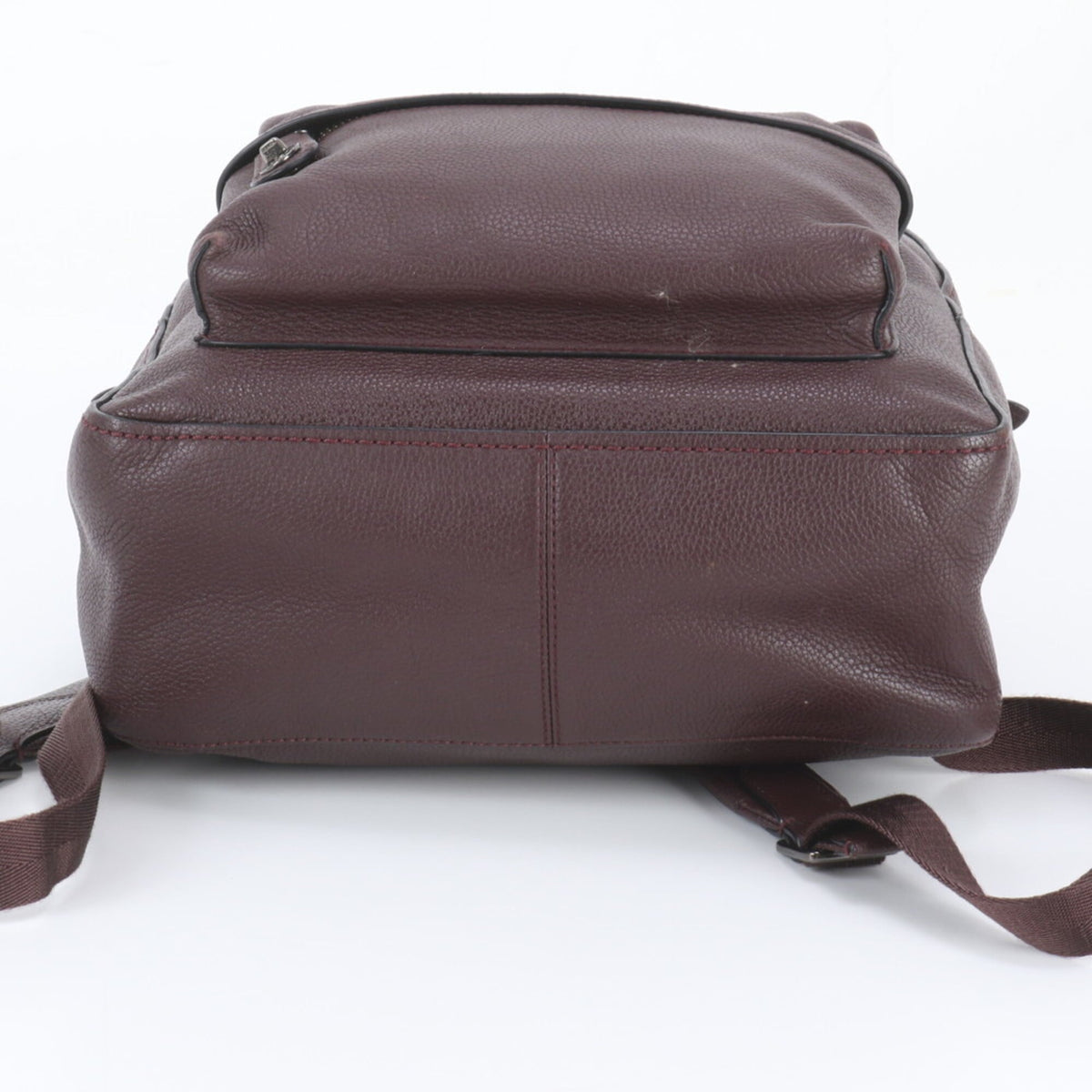 Coach Red Brown Leather Backpack Shoulder Bag (Pre-Owned)