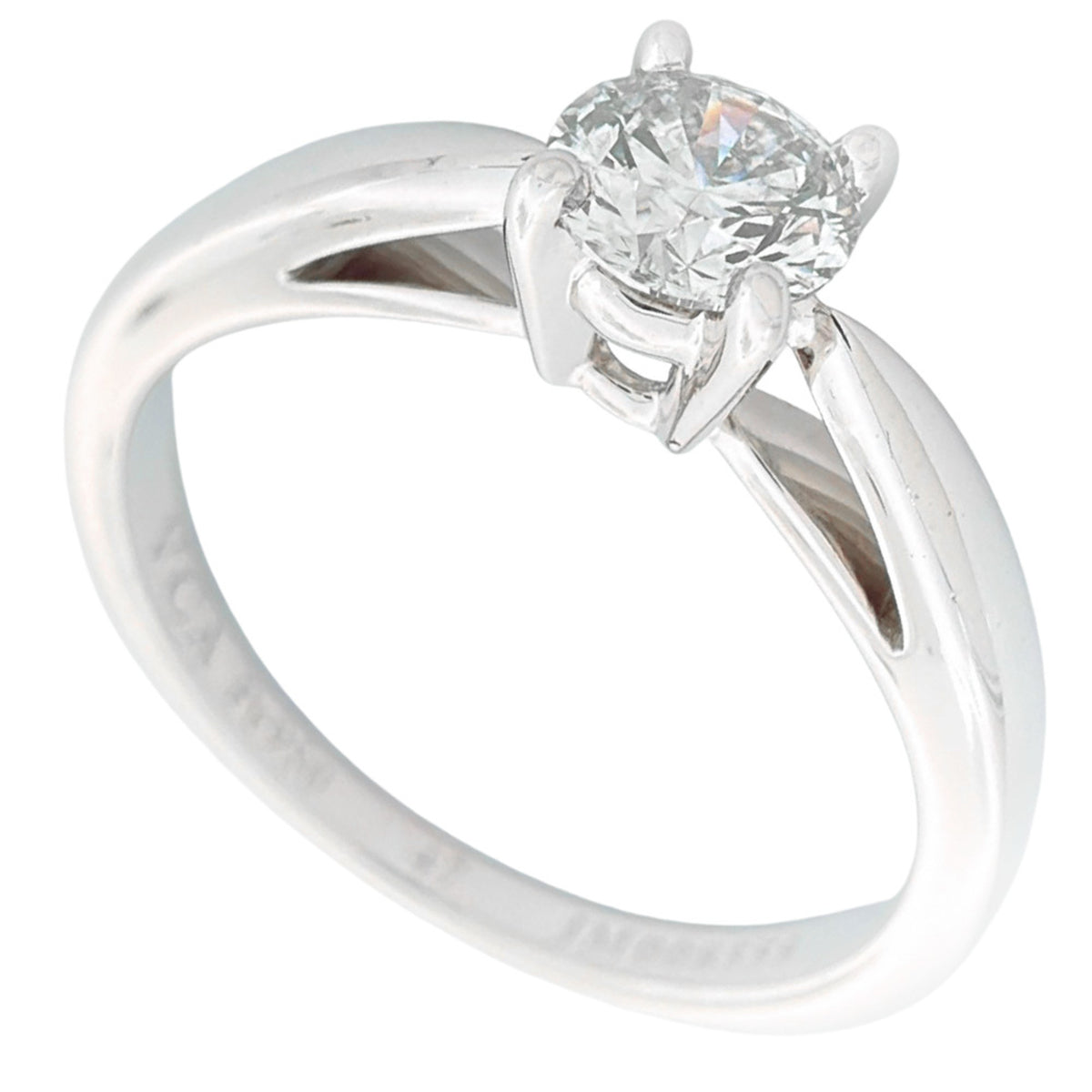 Van Cleef & Arpels Platinum 950 Band Ring (Pre-Owned)