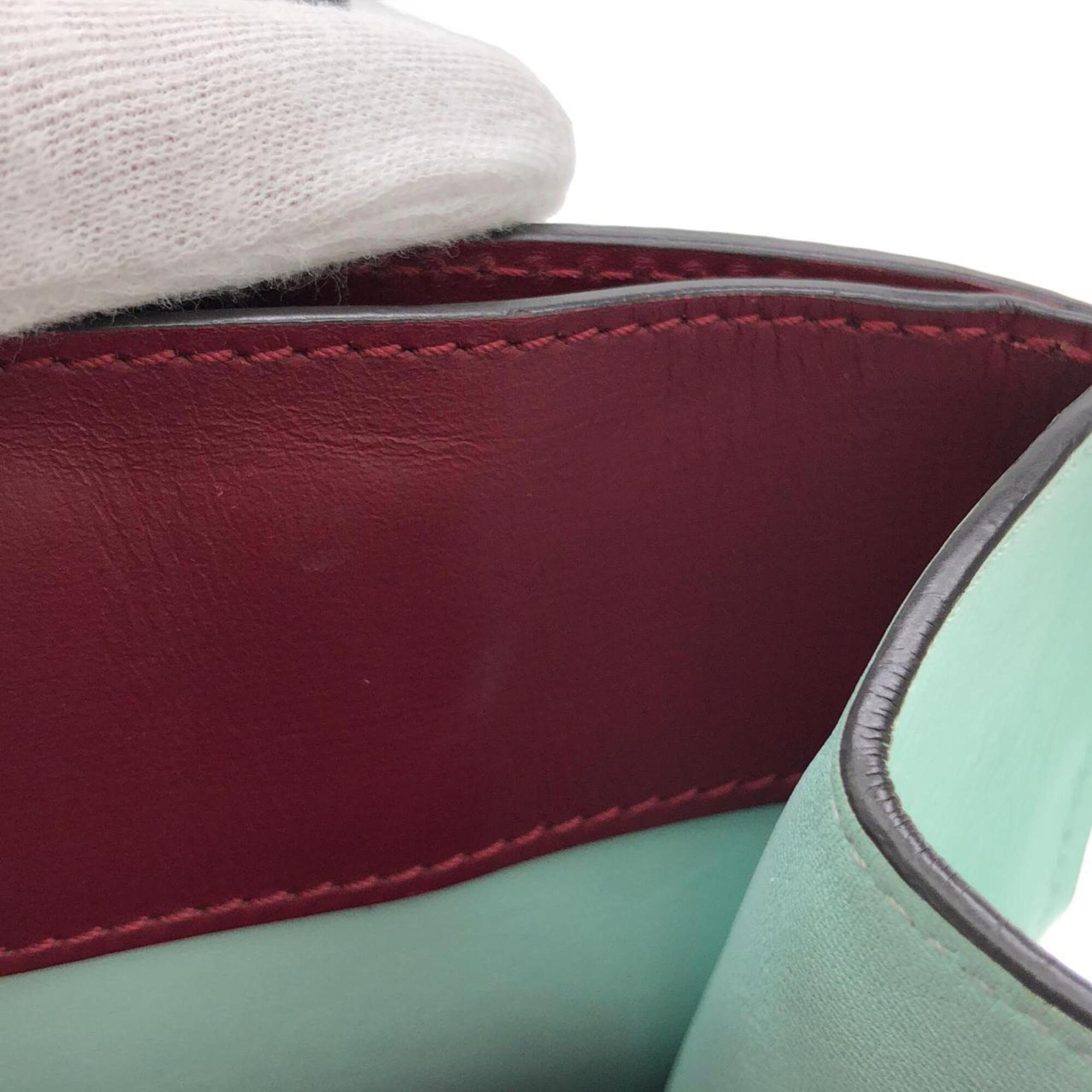 Louis Vuitton Green Silver Leather Handbag (Pre-Owned)