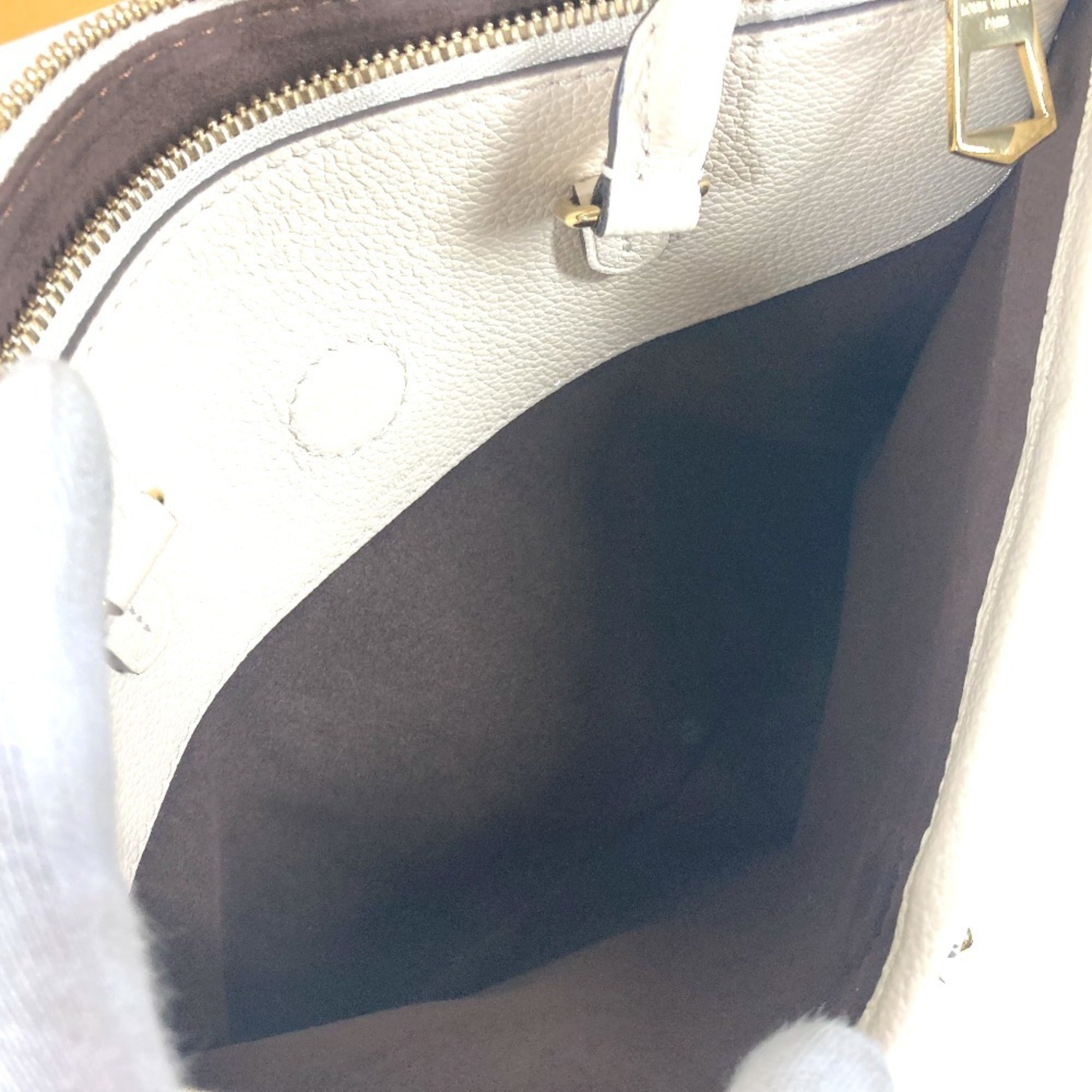 Louis Vuitton White Monogram Empreinte Handbag Shoulder Bag Tote Bag (Pre-Owned)