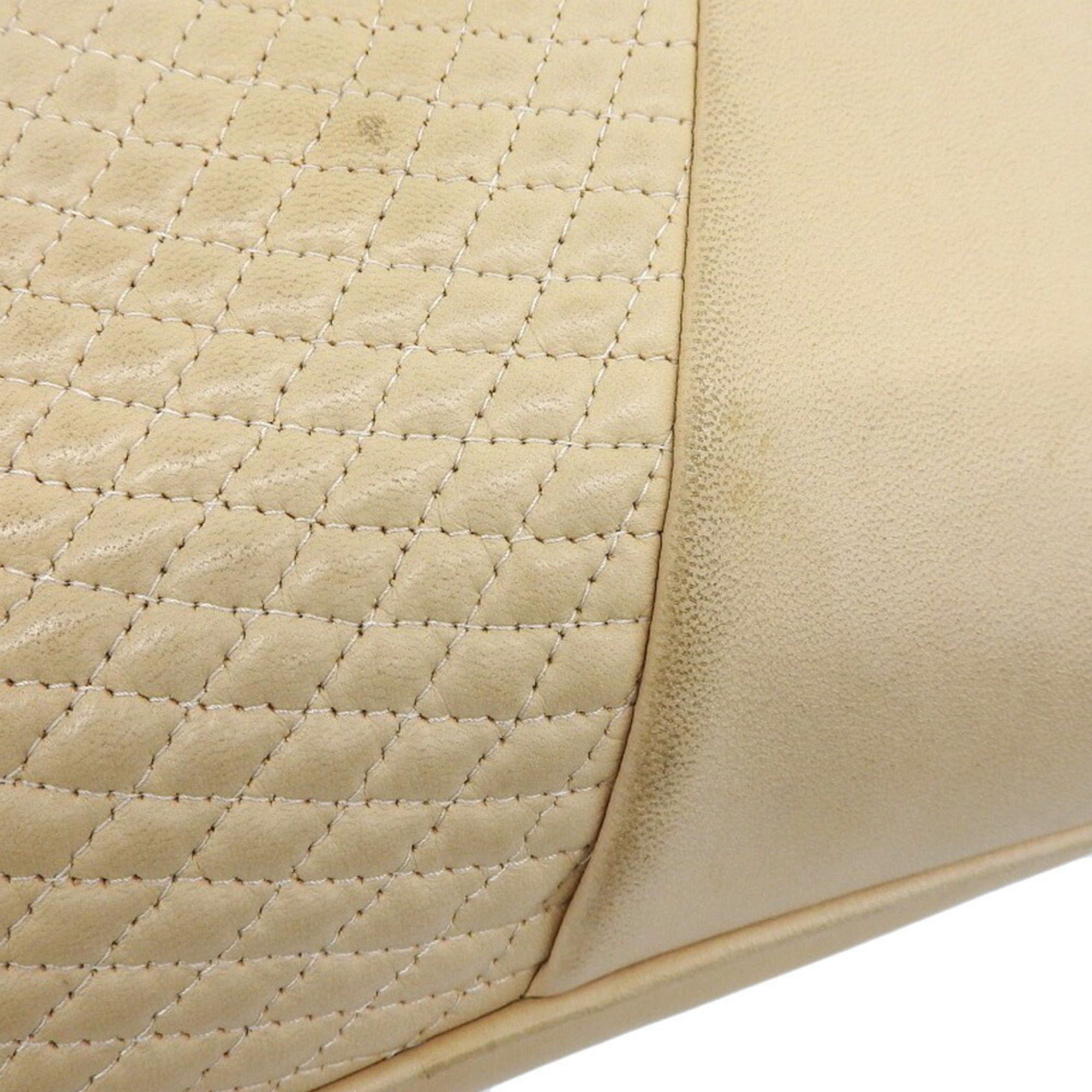Bally Beige Brown Leather Shoulder Bag (Pre-Owned)