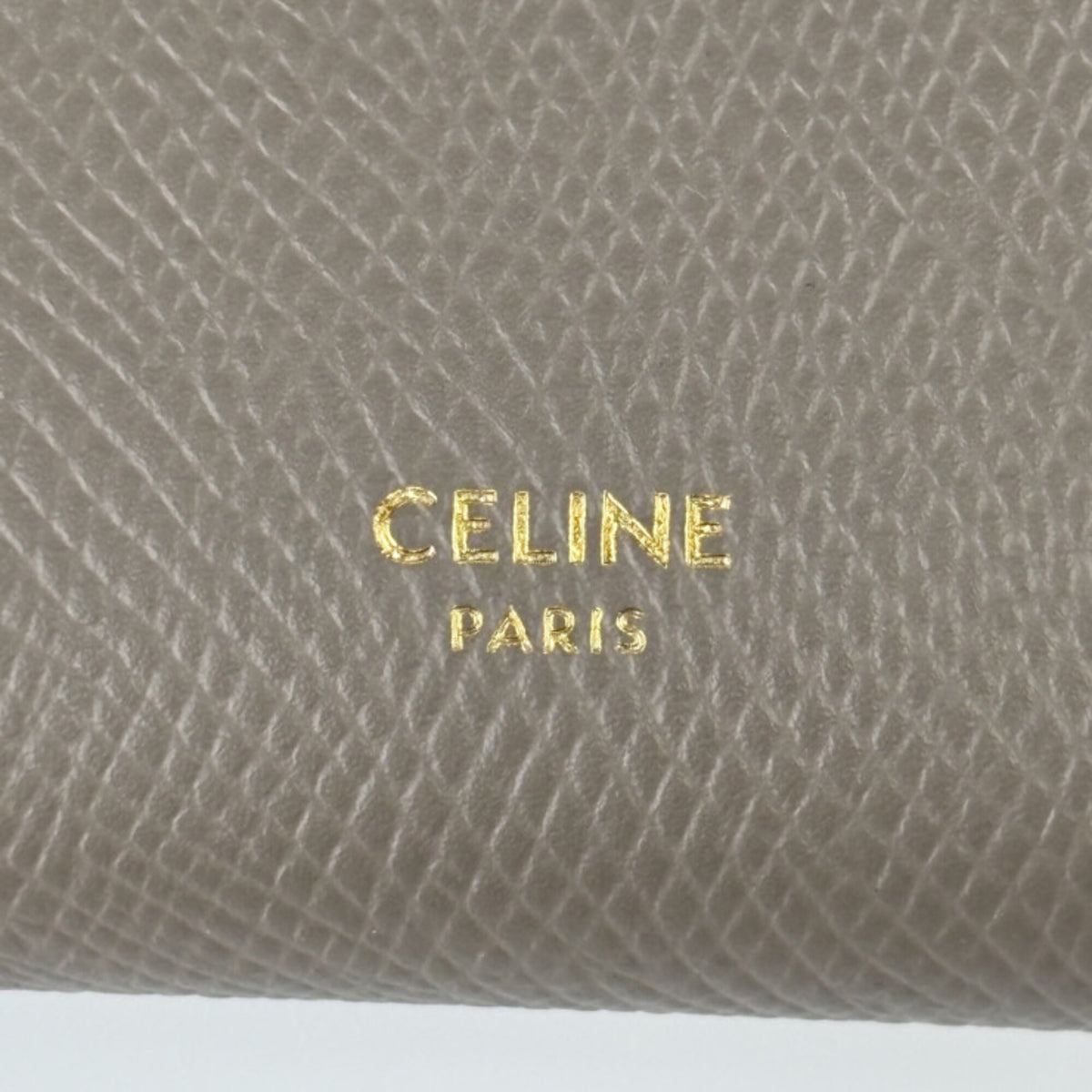 Celine Grayish Leather Wallet (Bi-Fold) (Pre-Owned)