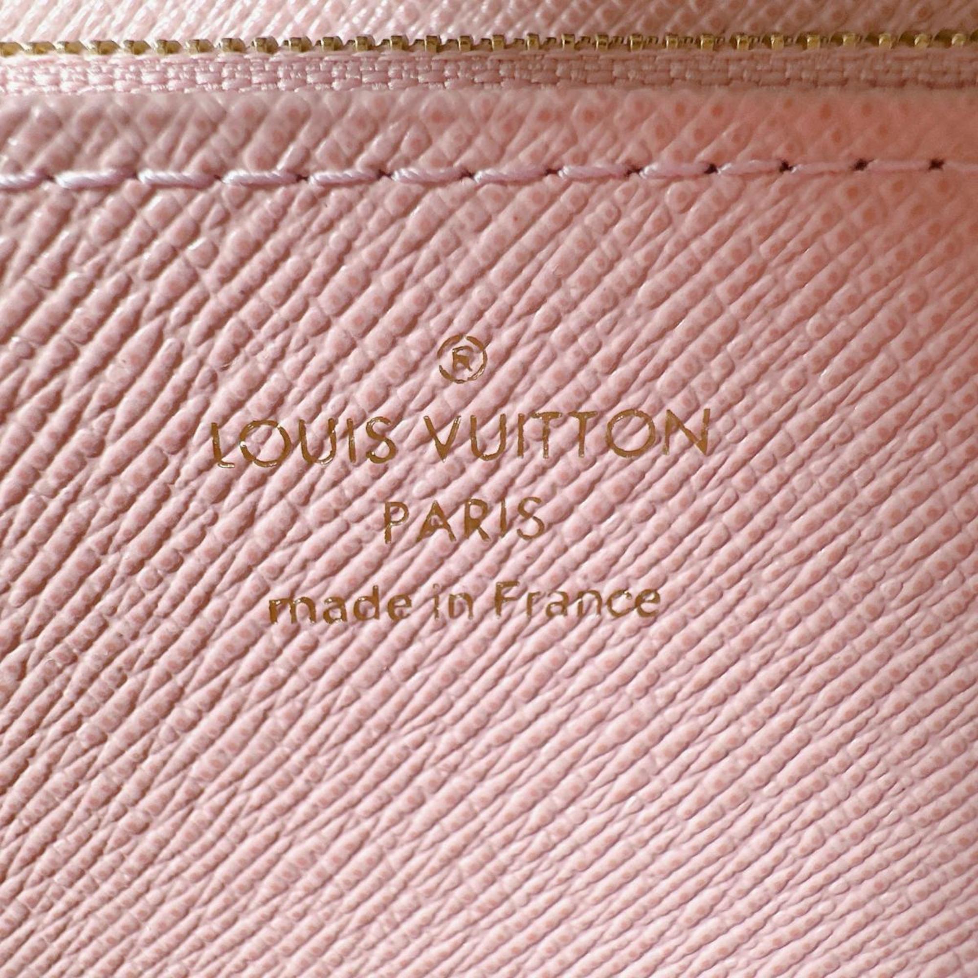 Louis Vuitton Brown Monogram Rose Ballerine Monogram Long Wallet (Bi-Fold) (Pre-Owned)