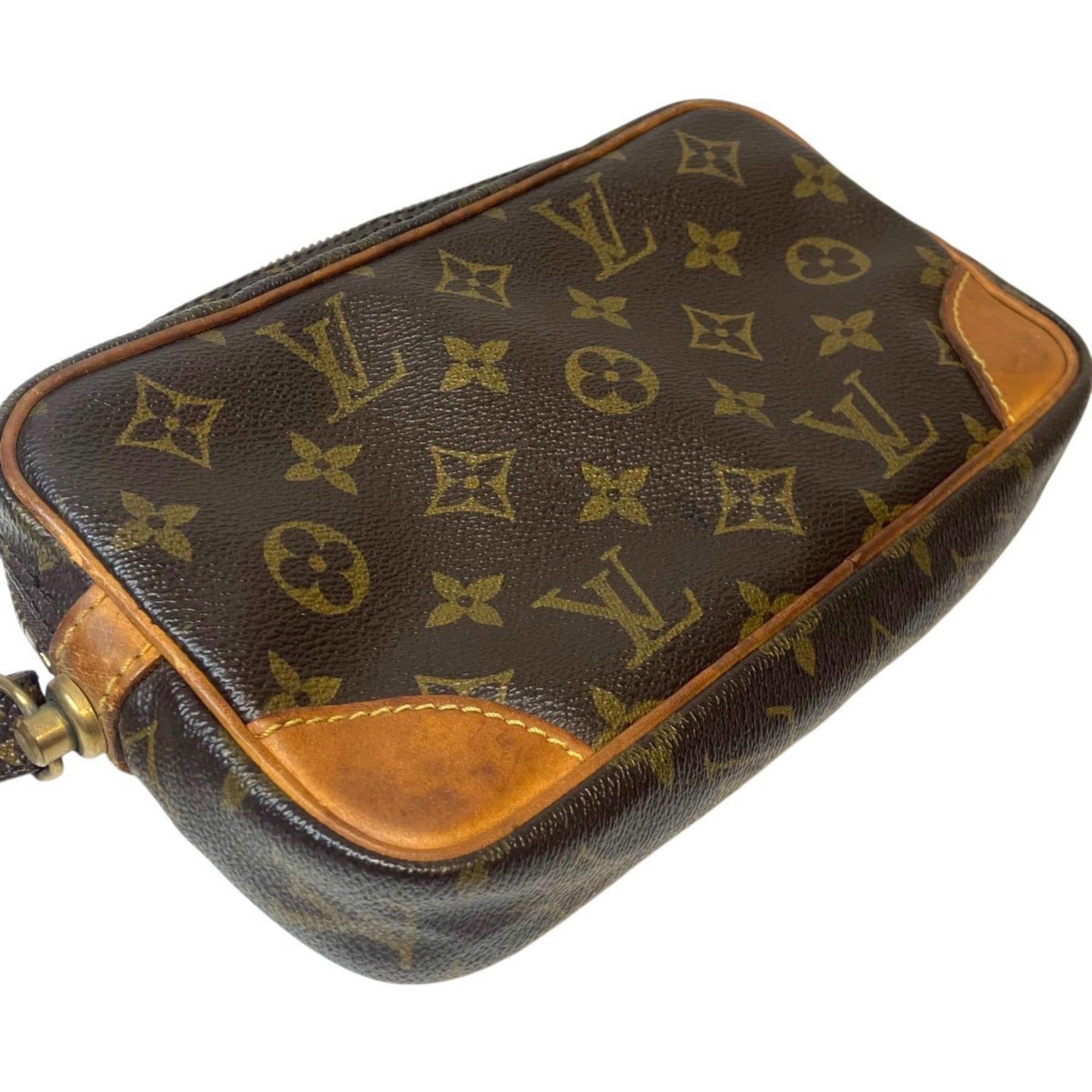 Louis Vuitton Brown Galle Monogram Leather Clutch Bag (Pre-Owned)