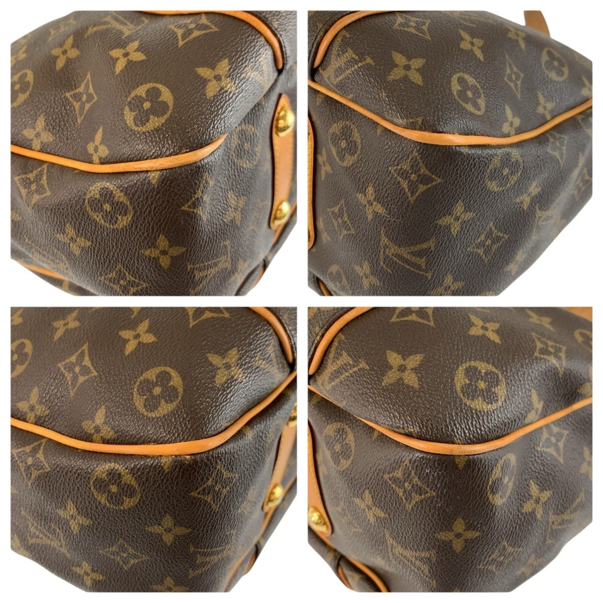 Louis Vuitton Brown Pvc Leather Handbag Shoulder Bag (Pre-Owned)