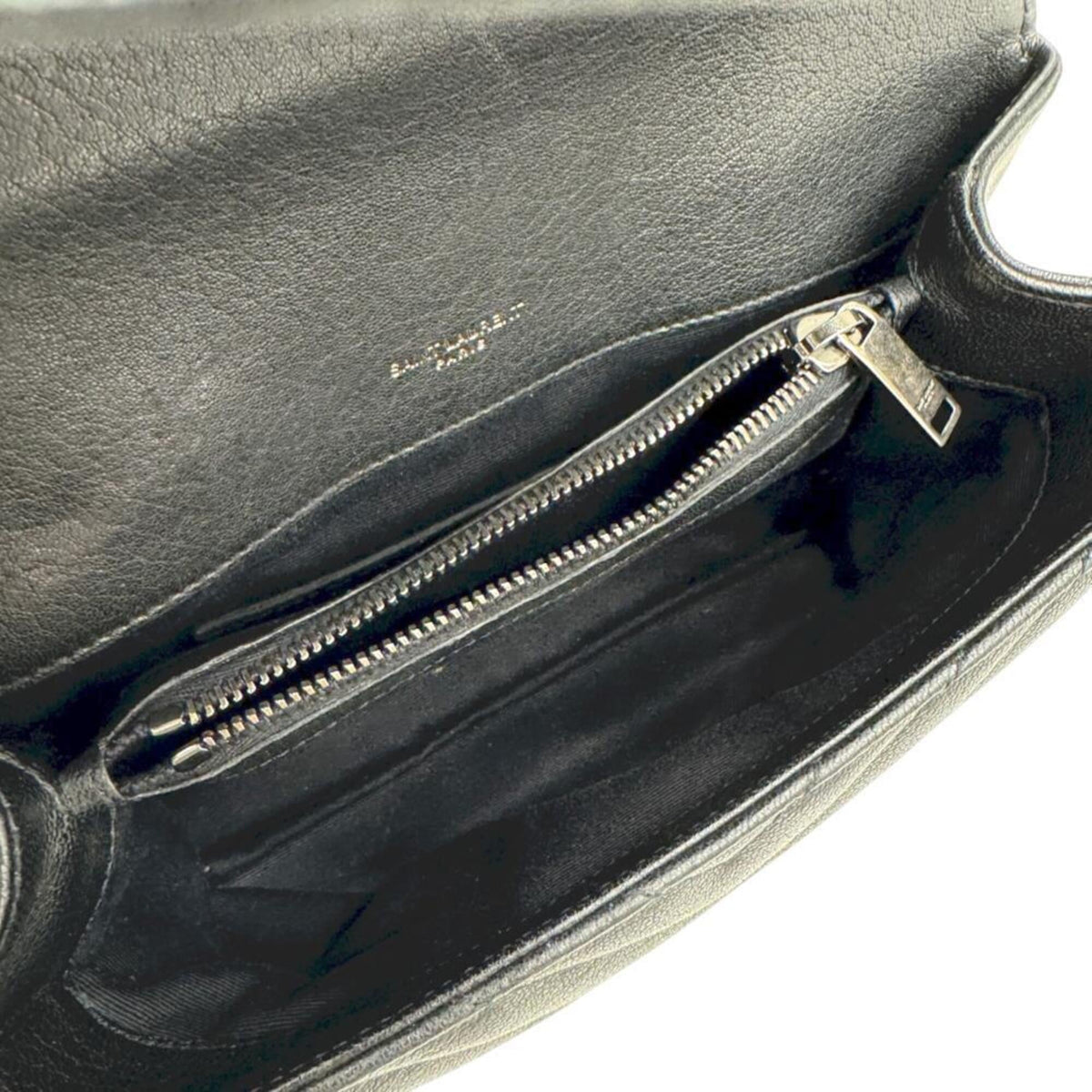 Saint Laurent Black Leather Shoulder Bag (Pre-Owned)