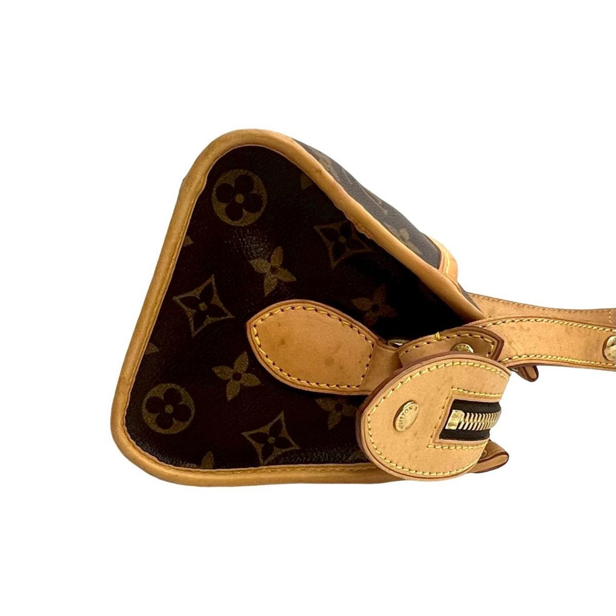 Louis Vuitton Brown Leather Pvc Pochette Shoulder Bag (Pre-Owned)