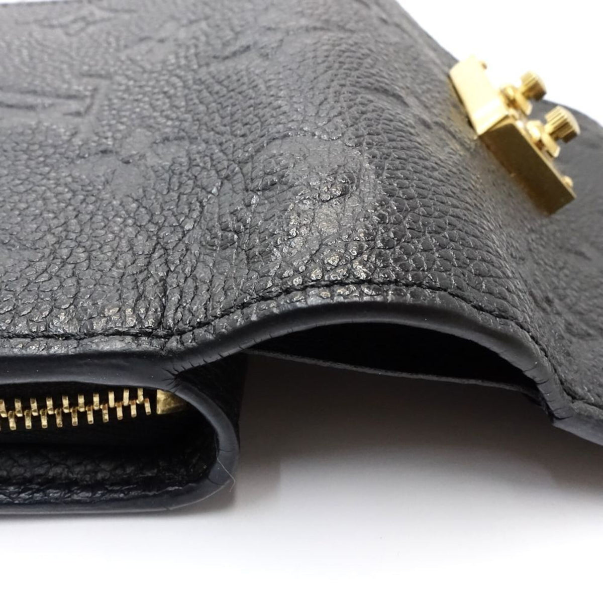 Louis Vuitton Monogram Empreinte Noir Monogram Empreinte Wallet (Tri-Fold) (Pre-Owned)