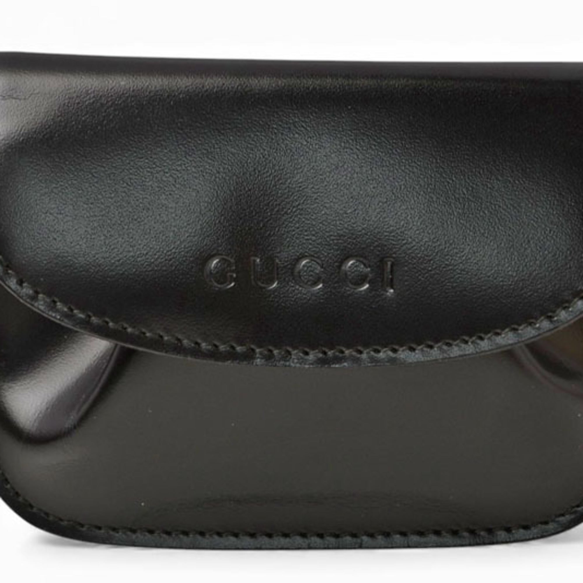 Gucci Black Leather Coin Purse/Coin Case (Pre-Owned)