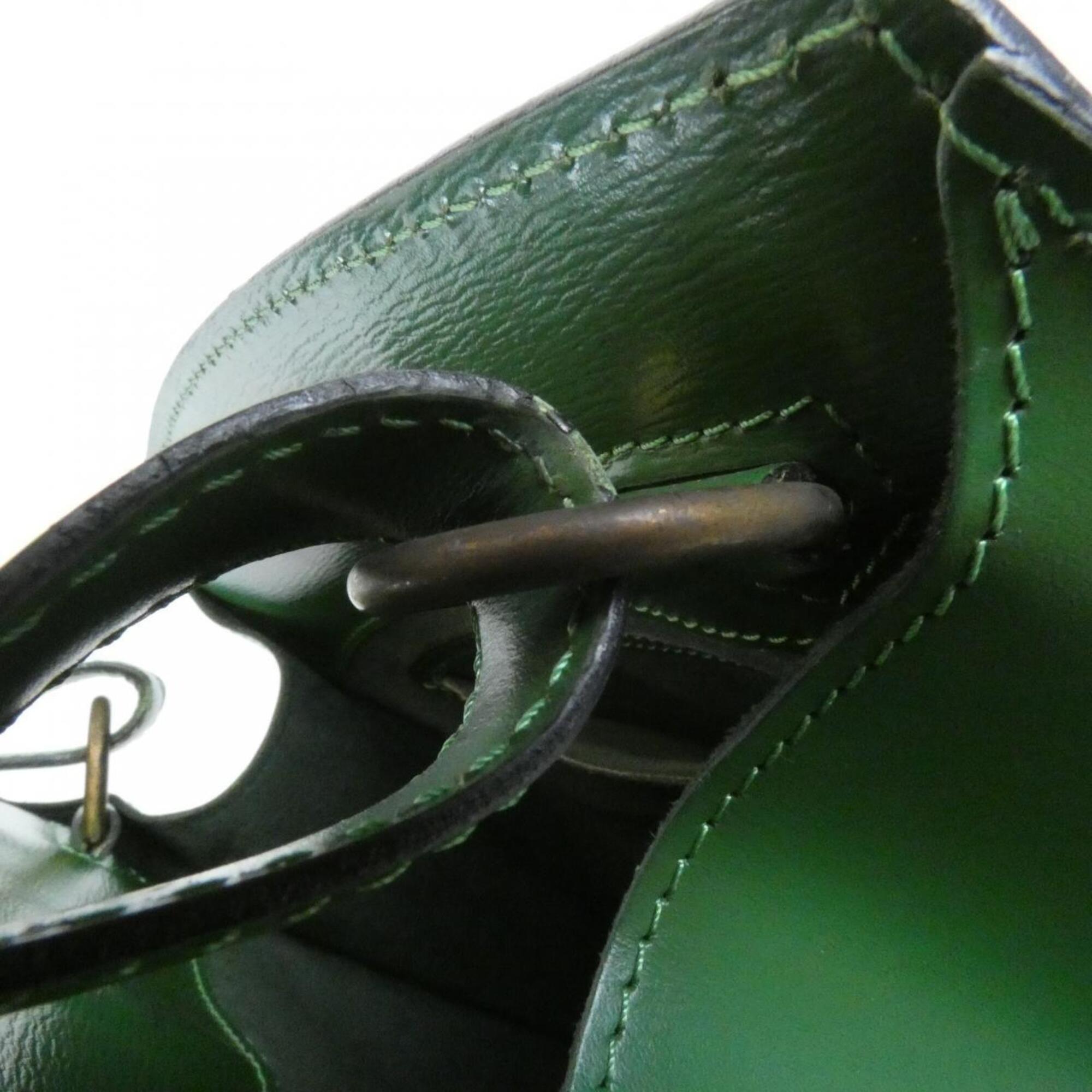 Louis Vuitton Green Leather Shoulder Bag (Pre-Owned)