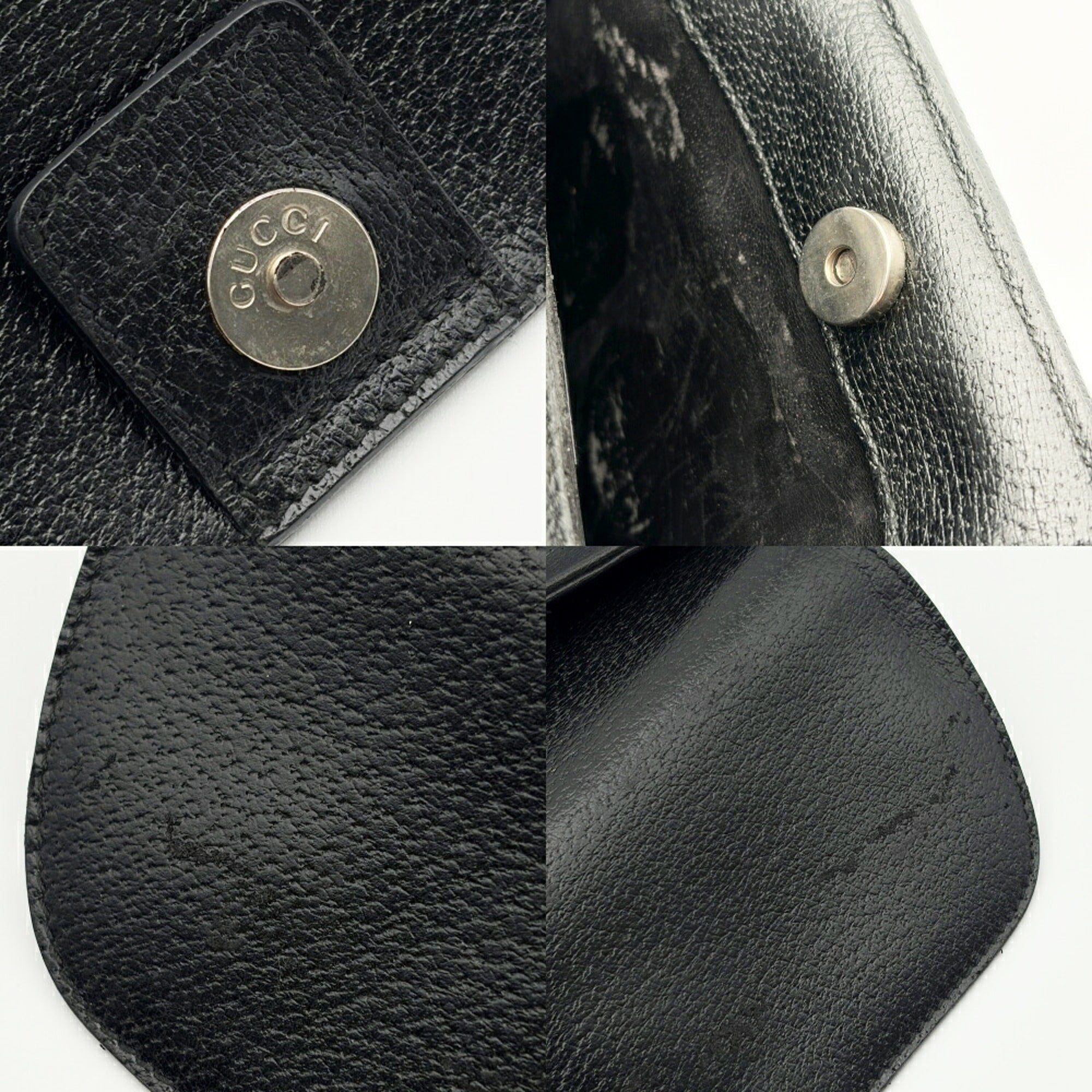 Gucci Black Leather Tote Bag (Pre-Owned)
