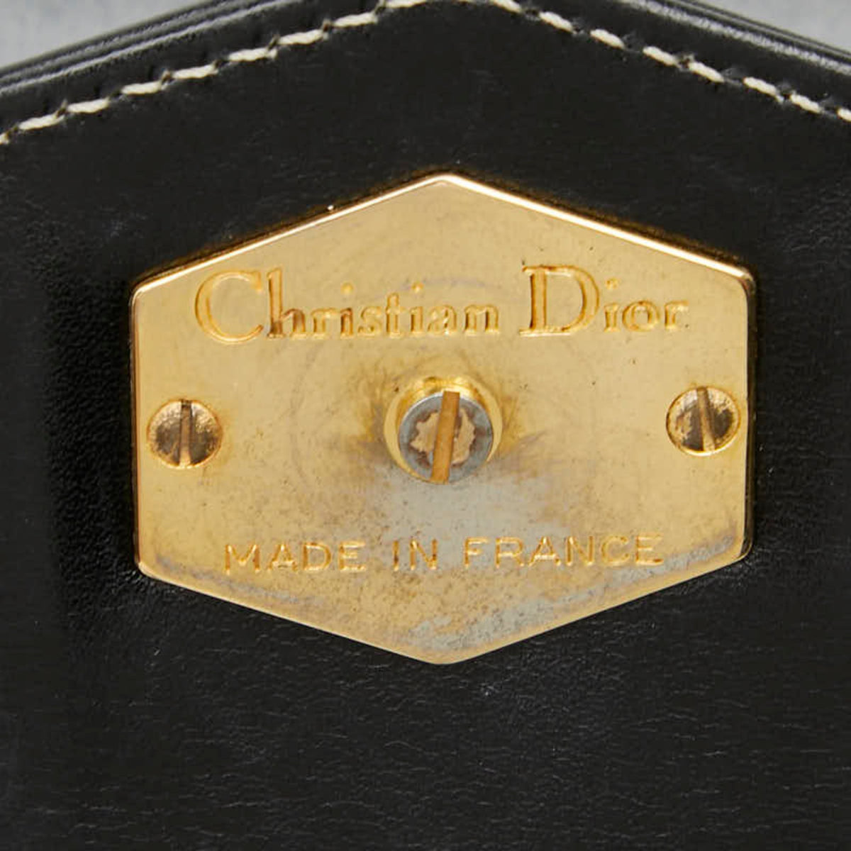 Christian Dior Black Leather Shoulder Bag (Pre-Owned)