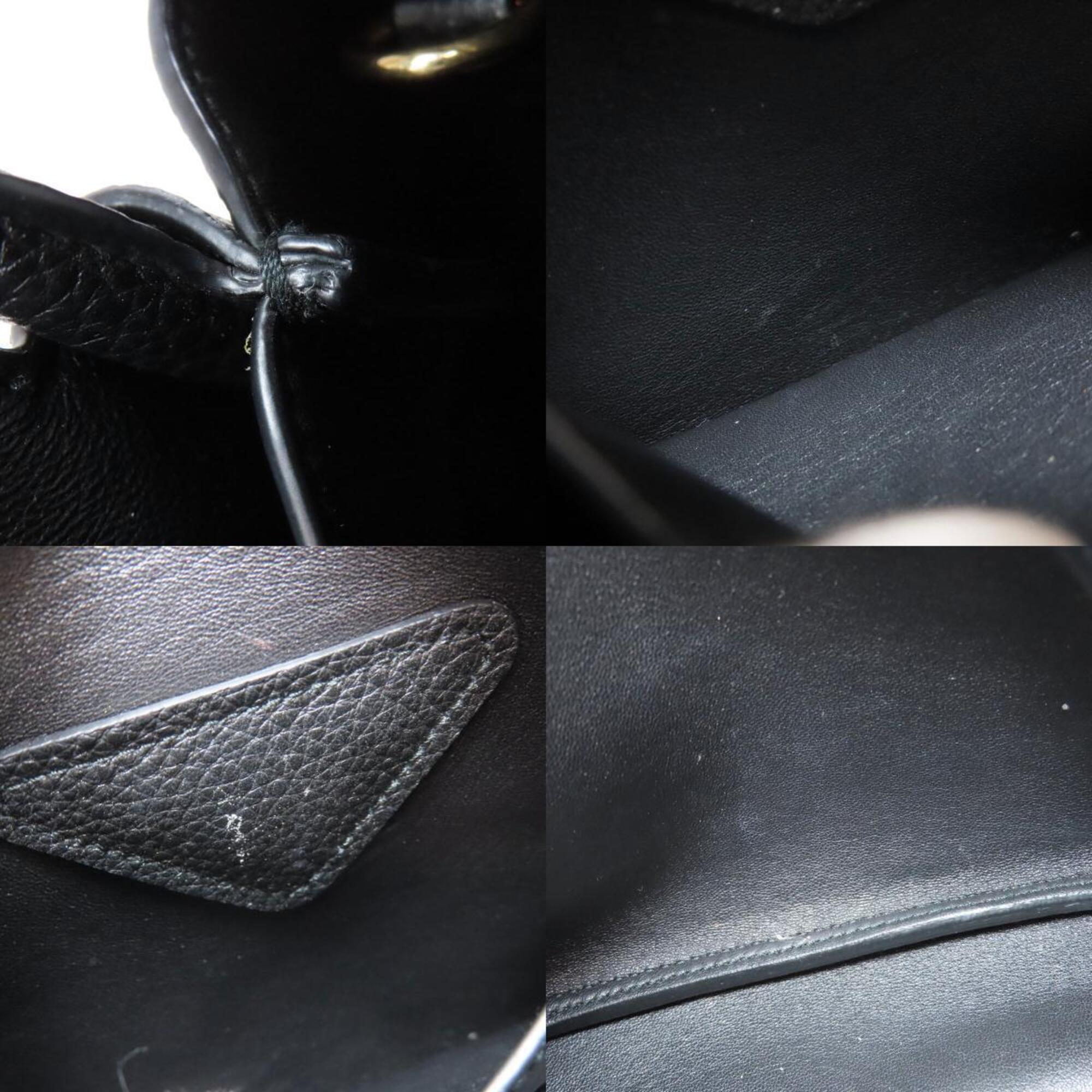 Prada Black Leather Handbag (Pre-Owned)