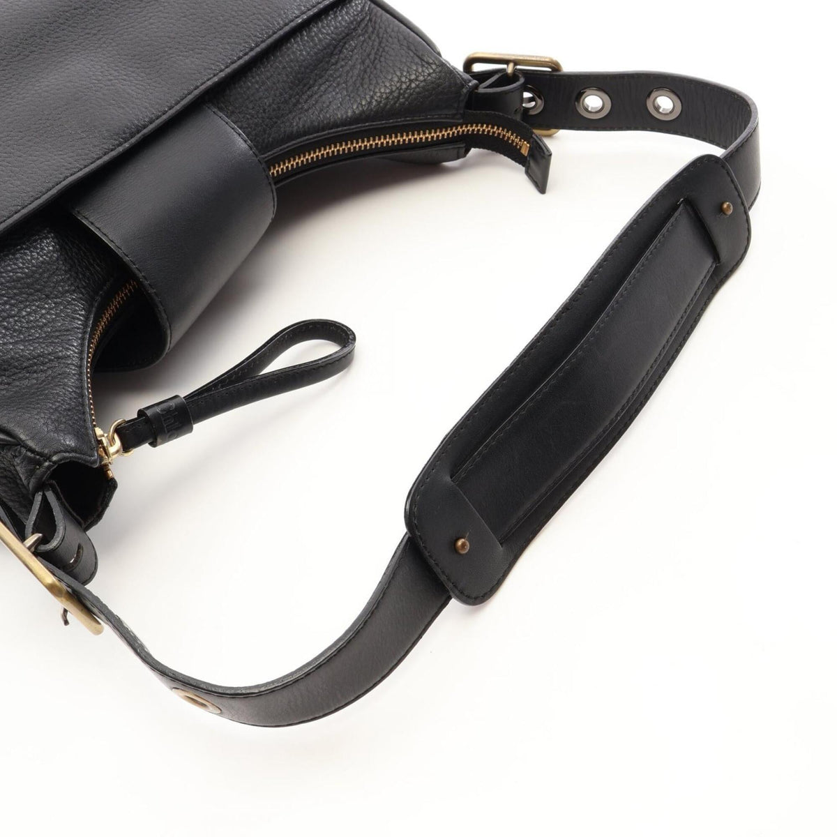 Chloé Black Leather Handbag Shoulder Bag (Pre-Owned)