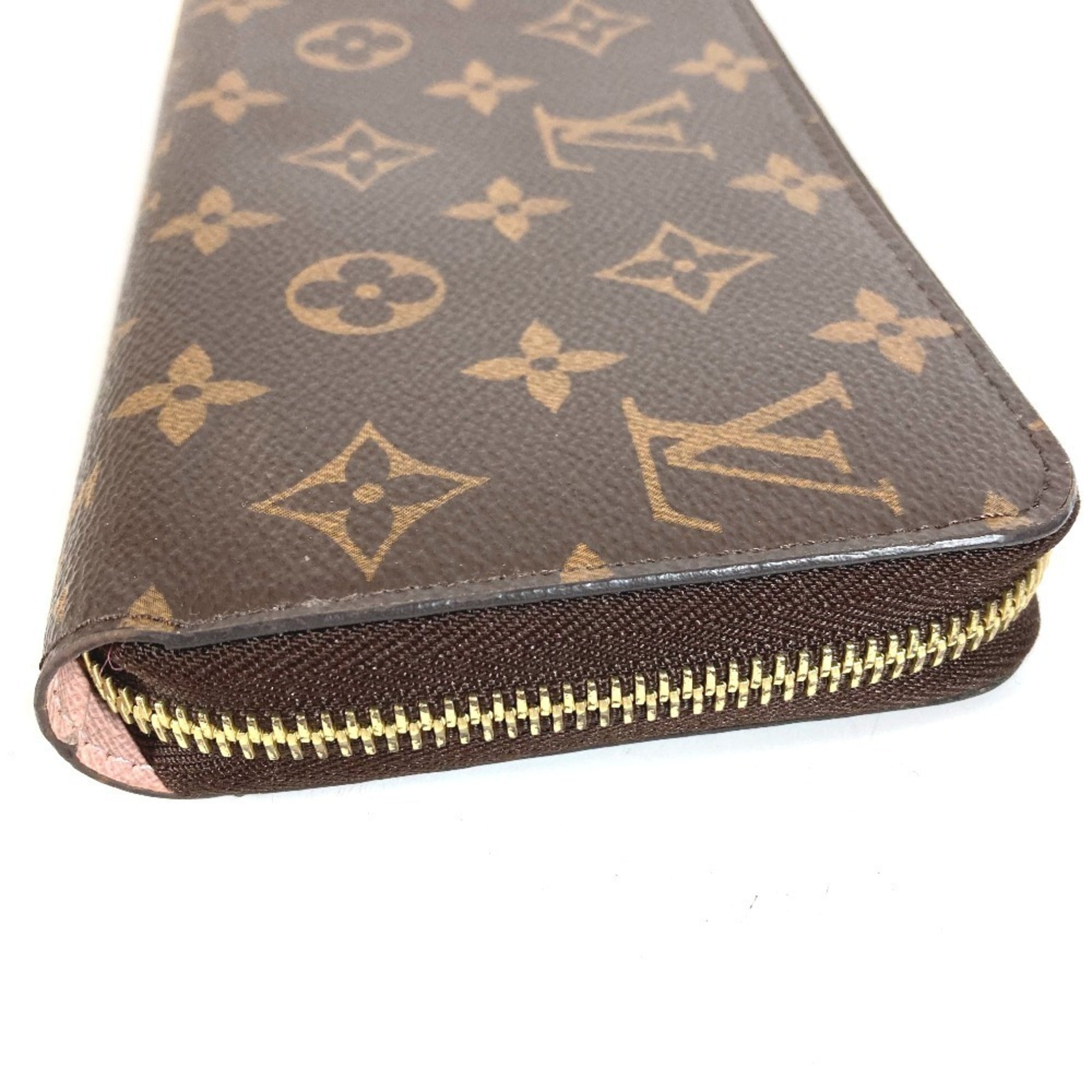 Louis Vuitton Brown Pink Rose Ballerine Monogram Long Wallet (Bi-Fold) (Pre-Owned)