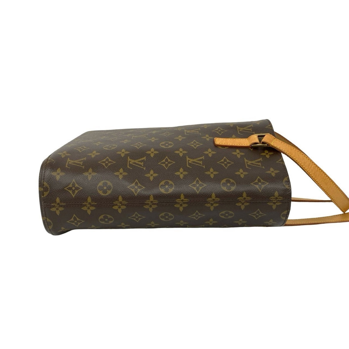 Louis Vuitton Brown Leather Pvc Shoulder Bag Tote Bag (Pre-Owned)