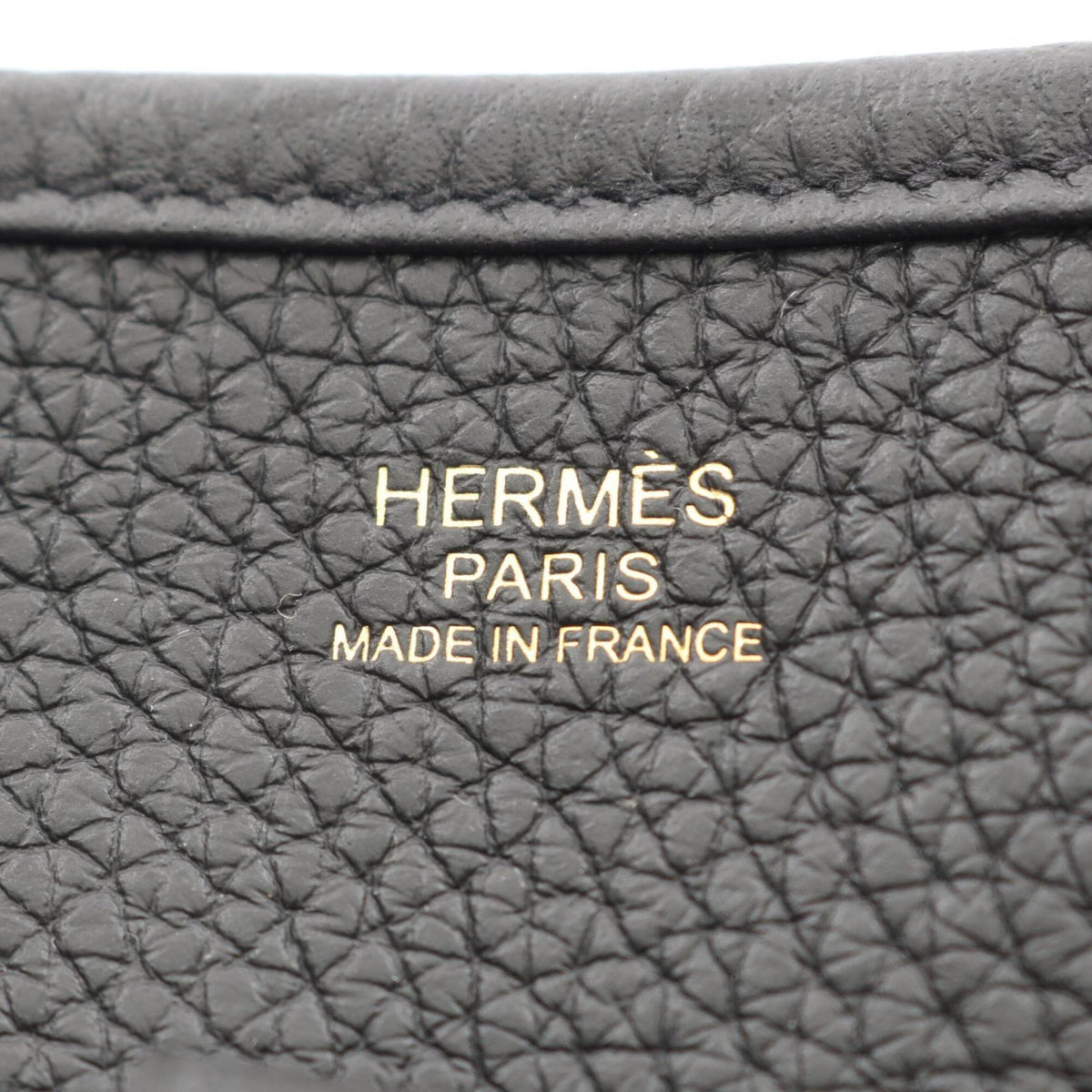 Hermes Black Taurillon Clemence Leather Handbag Shoulder Bag (Pre-Owned)