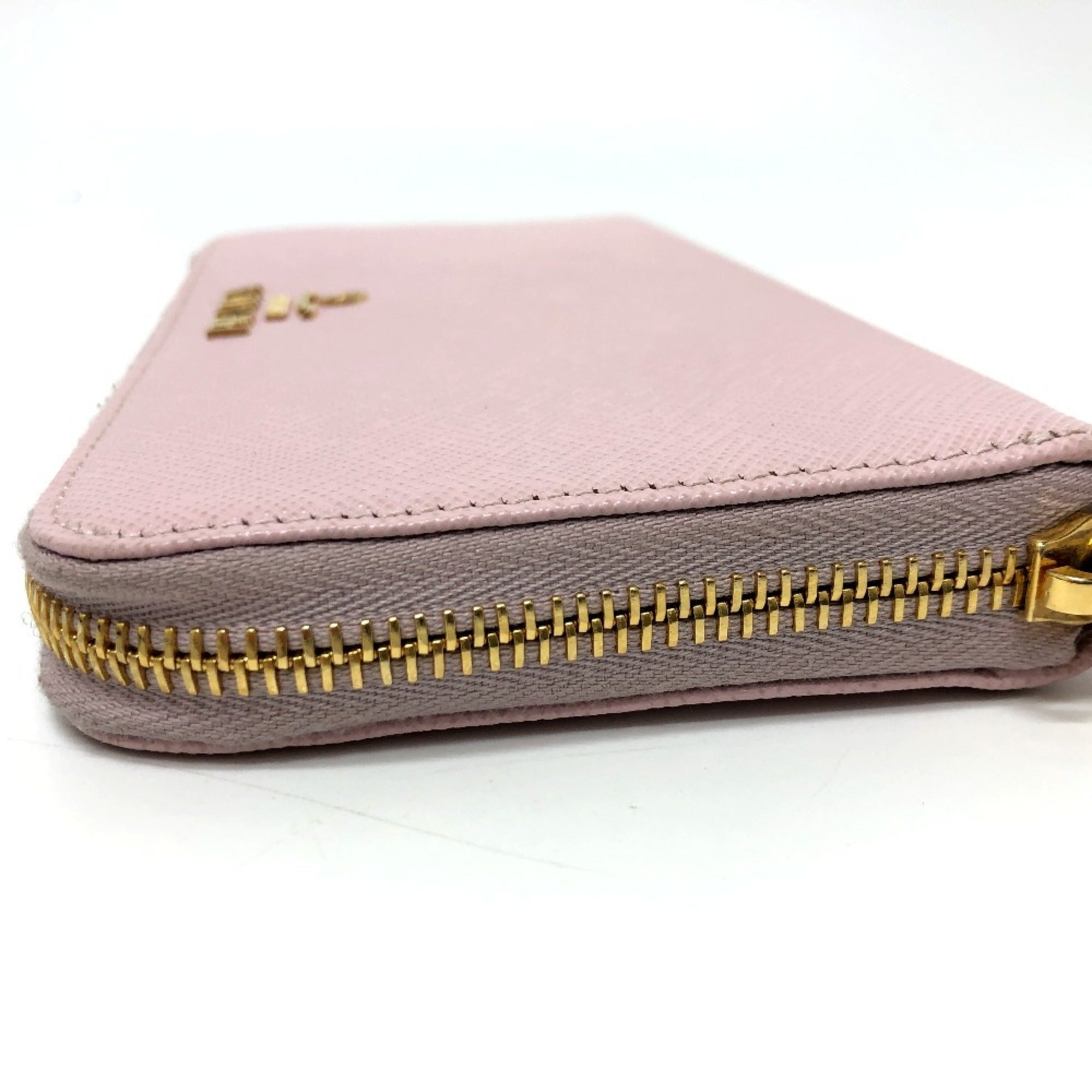 Prada Pink Saffiano Metal Long Wallet (Bi-Fold) (Pre-Owned)