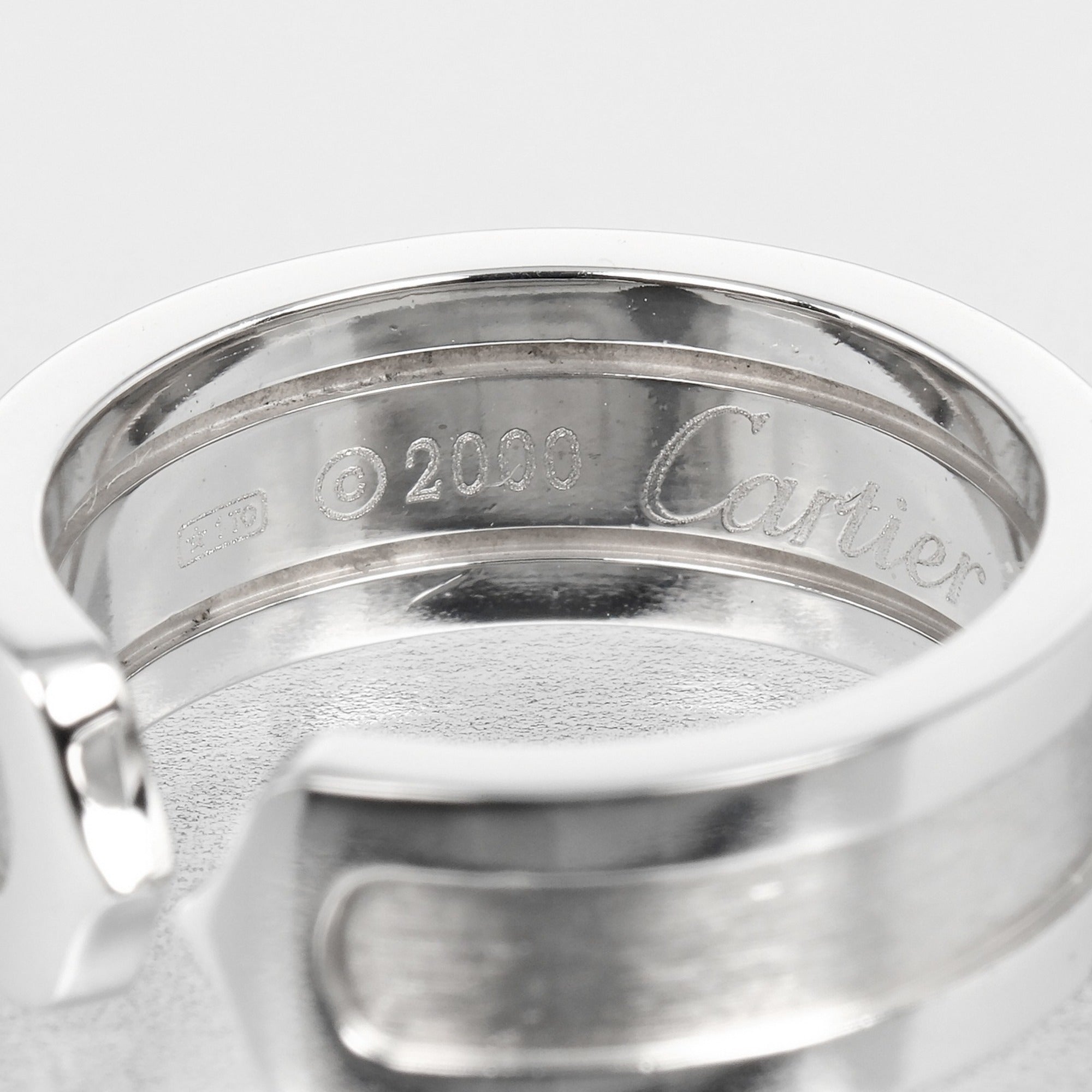 Cartier White Gold White Gold (18K) Band Ring (Pre-Owned)