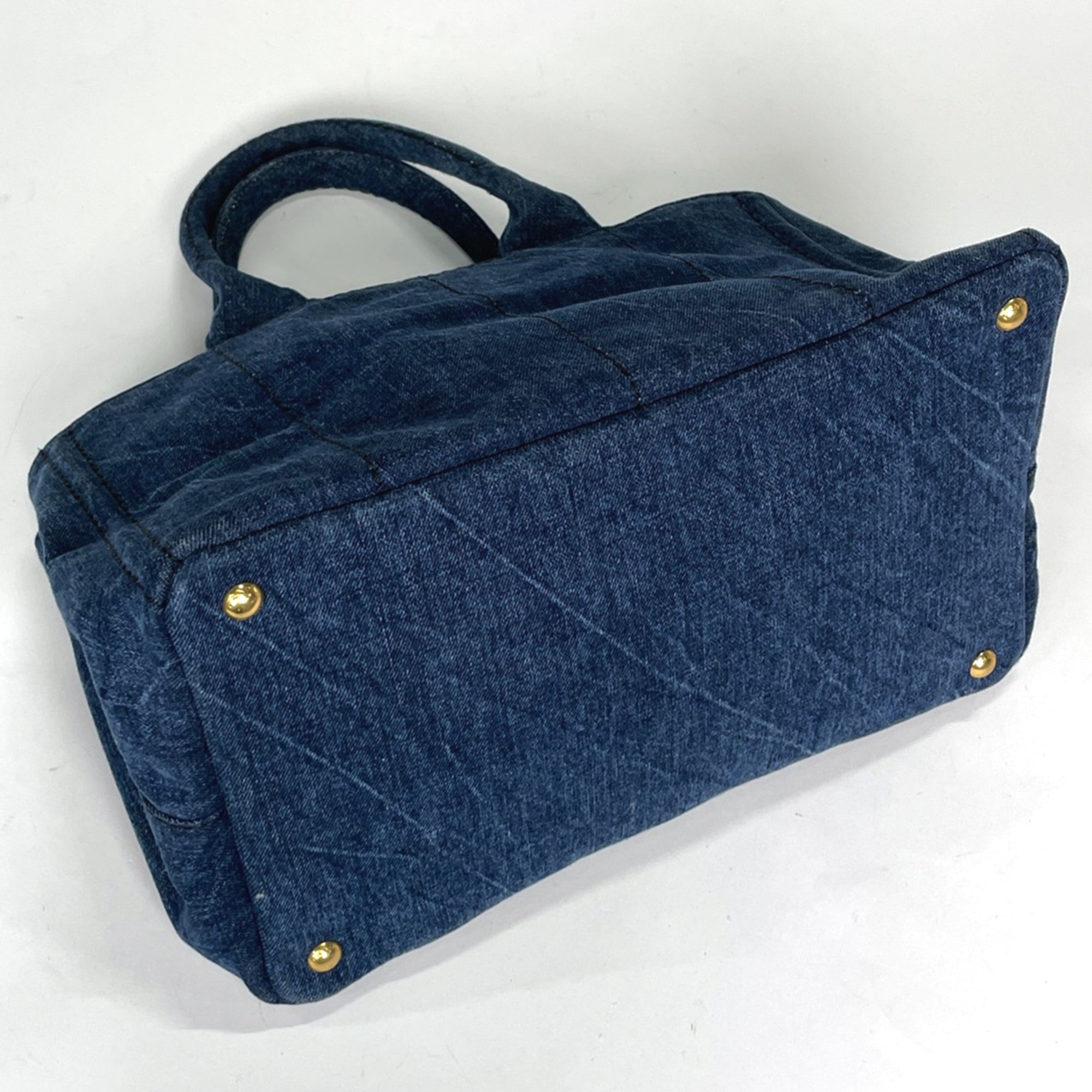 Prada Blue Denim Tote Bag (Pre-Owned)