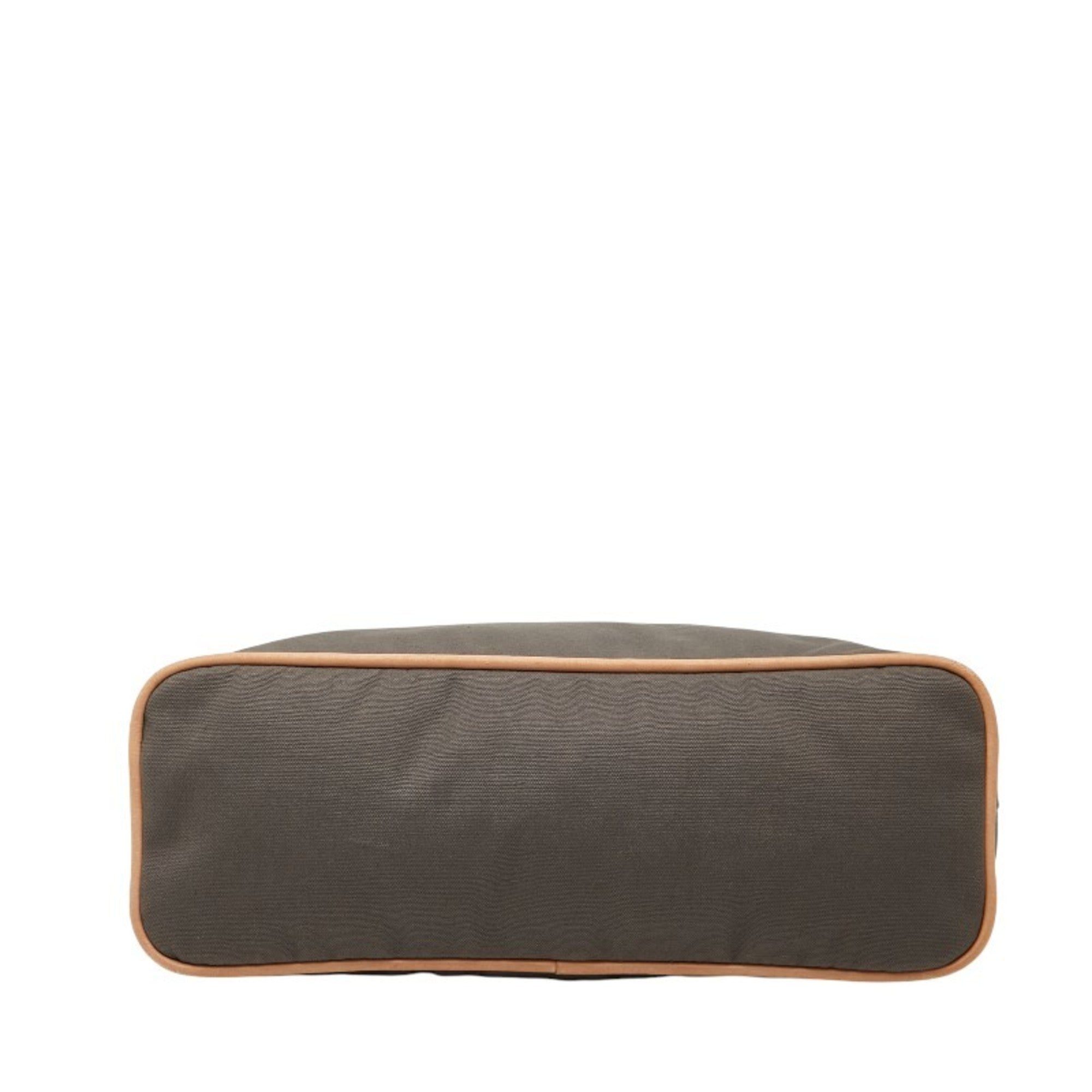 Hermes Gray Brown Cotton Pouch (Pre-Owned)