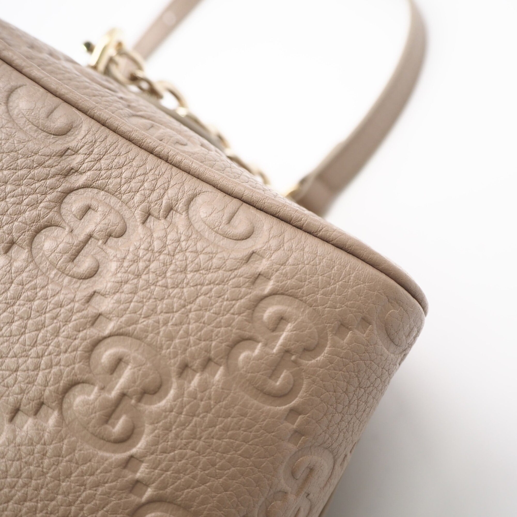 Gucci Beige Leather Handbag (Pre-Owned)