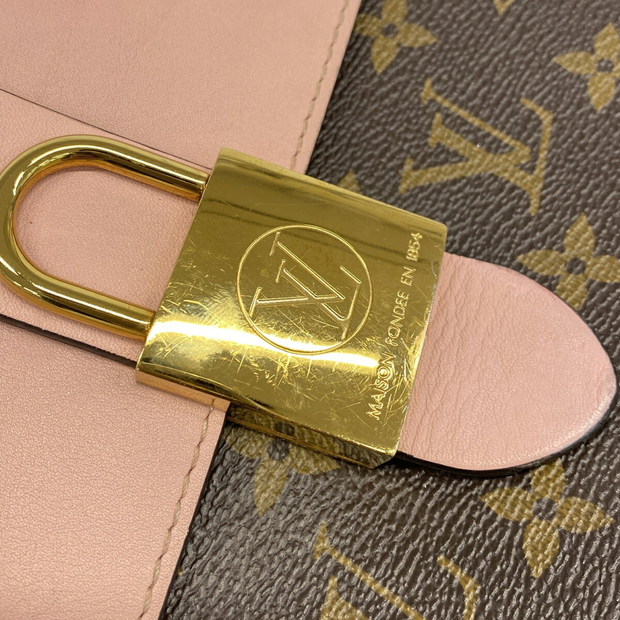 Louis Vuitton Brown Rose Ballerine Handbag (Pre-Owned)