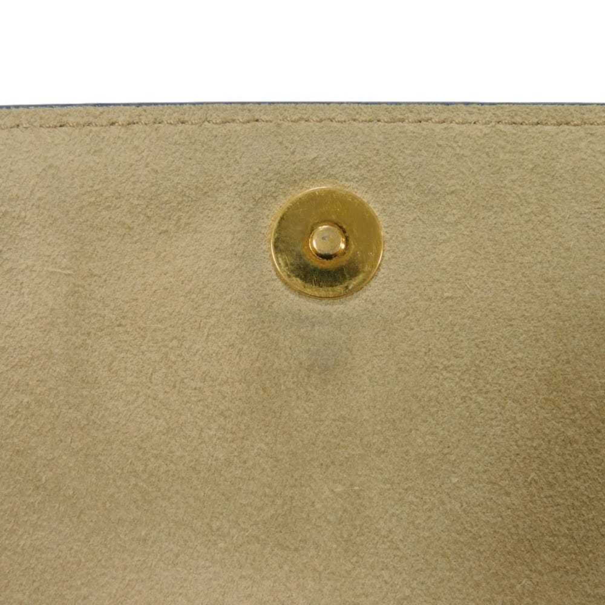 Prada Brown Canvas Leather Shoulder Bag (Pre-Owned)