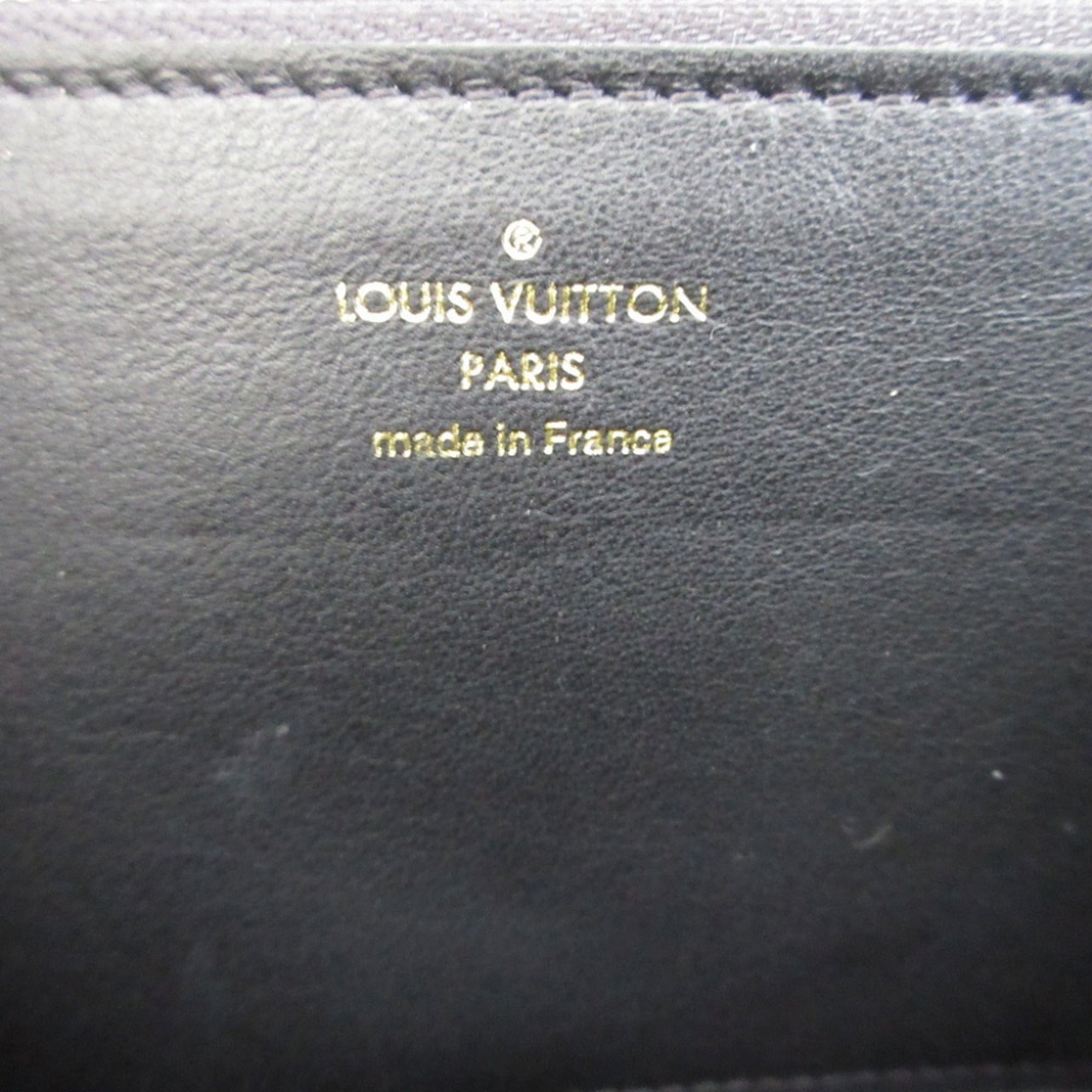 Louis Vuitton Black Leather Coin Purse/Coin Case (Pre-Owned)