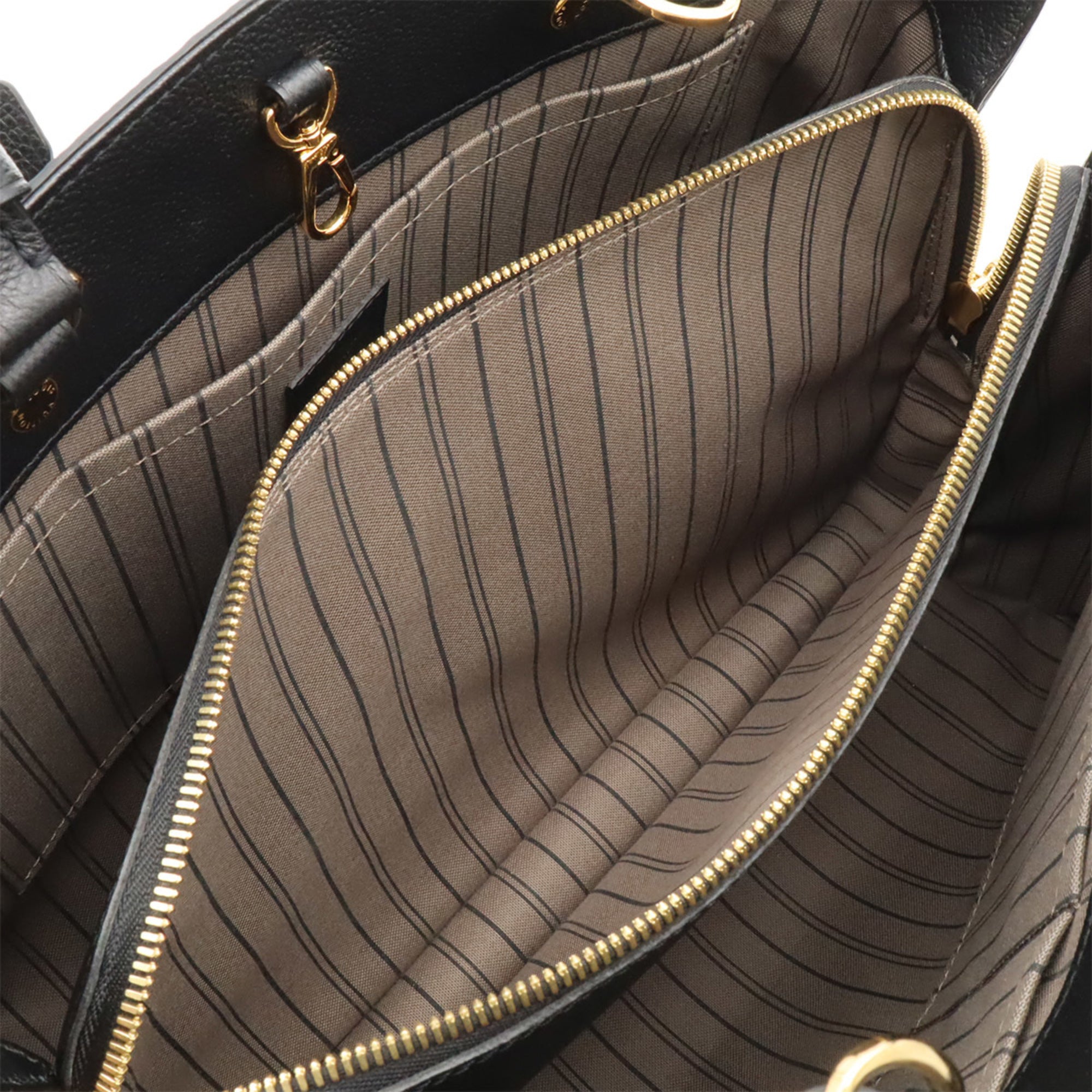 Louis Vuitton Black Noir Monogram Empreinte Handbag Shoulder Bag Tote Bag (Pre-Owned)