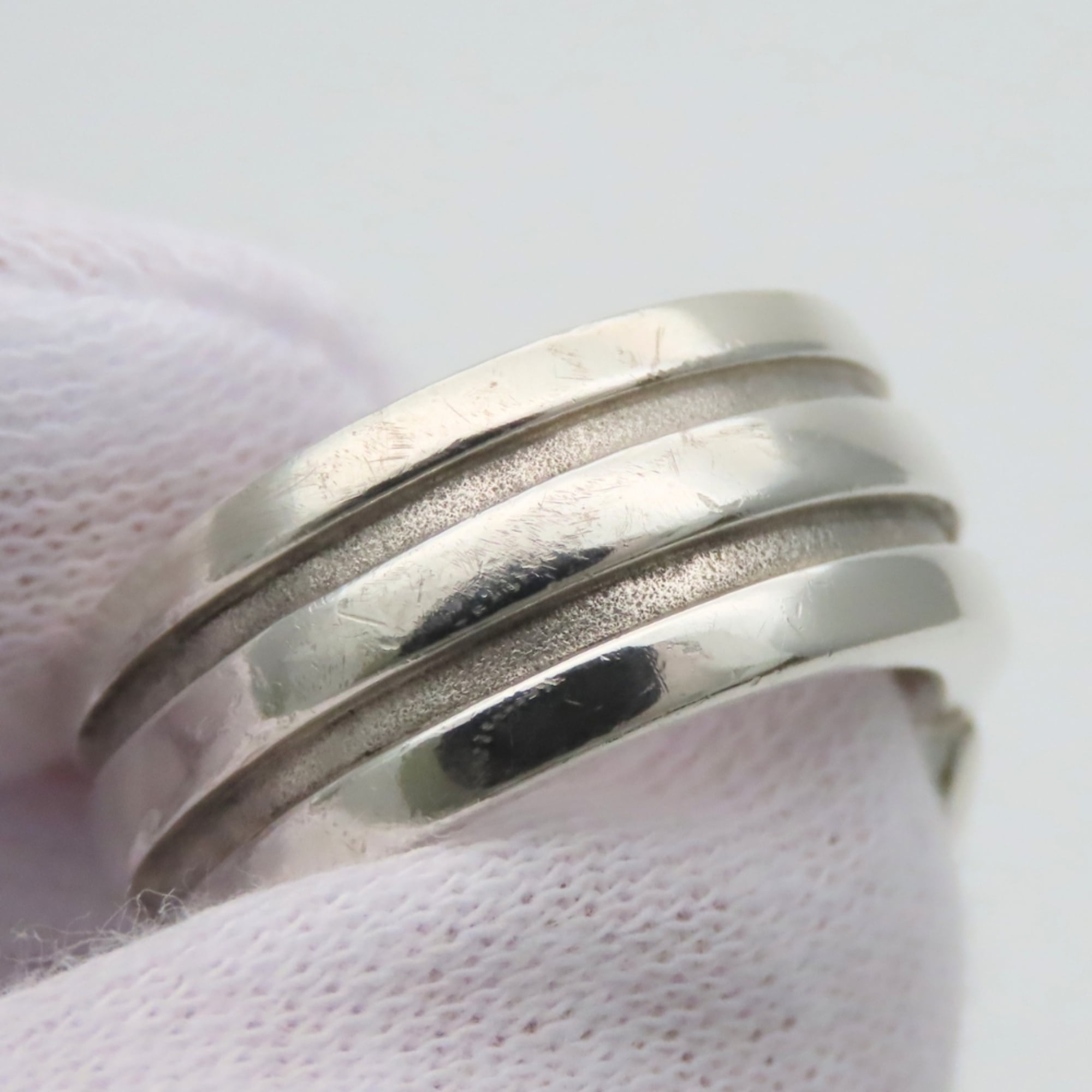 Tiffany Silver Silver 925 Band Ring (Pre-Owned)