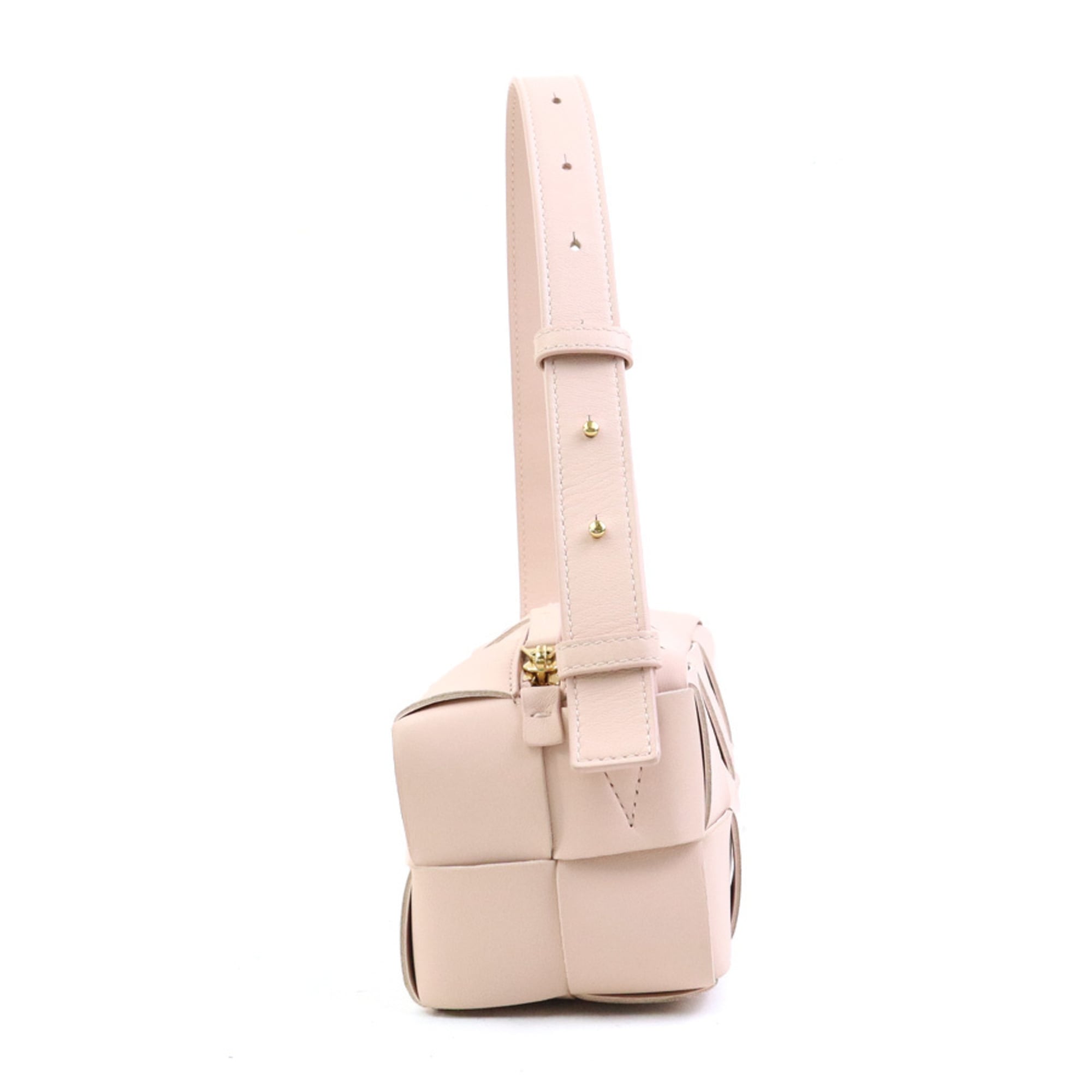 Bottega Veneta Light Pink Leather Handbag (Pre-Owned)