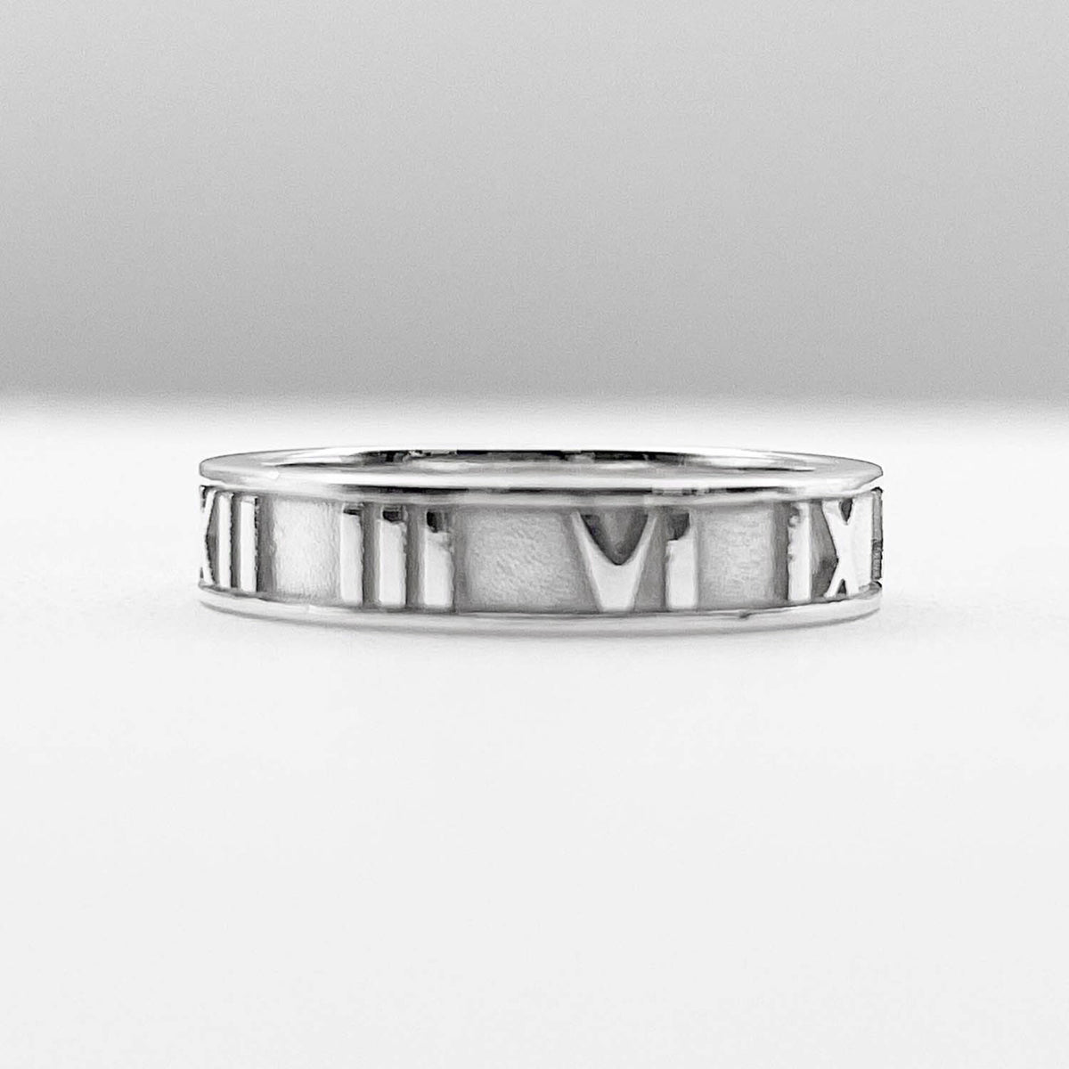 Tiffany Silver Silver 925 Band Ring (Pre-Owned)