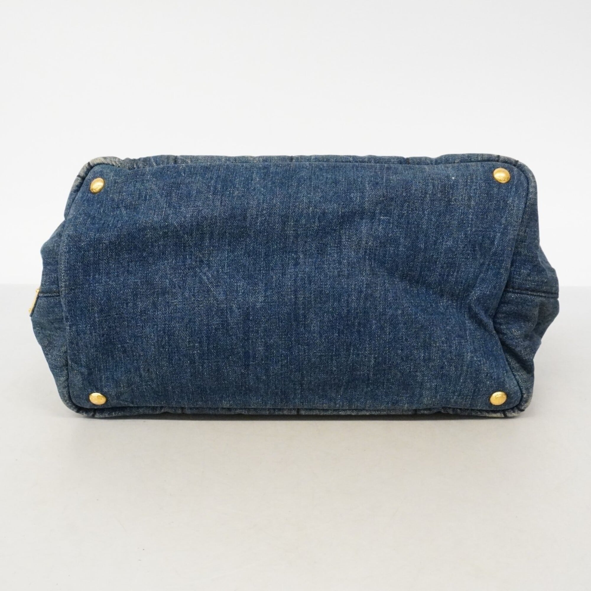 Prada Navy Denim Tote Bag (Pre-Owned)