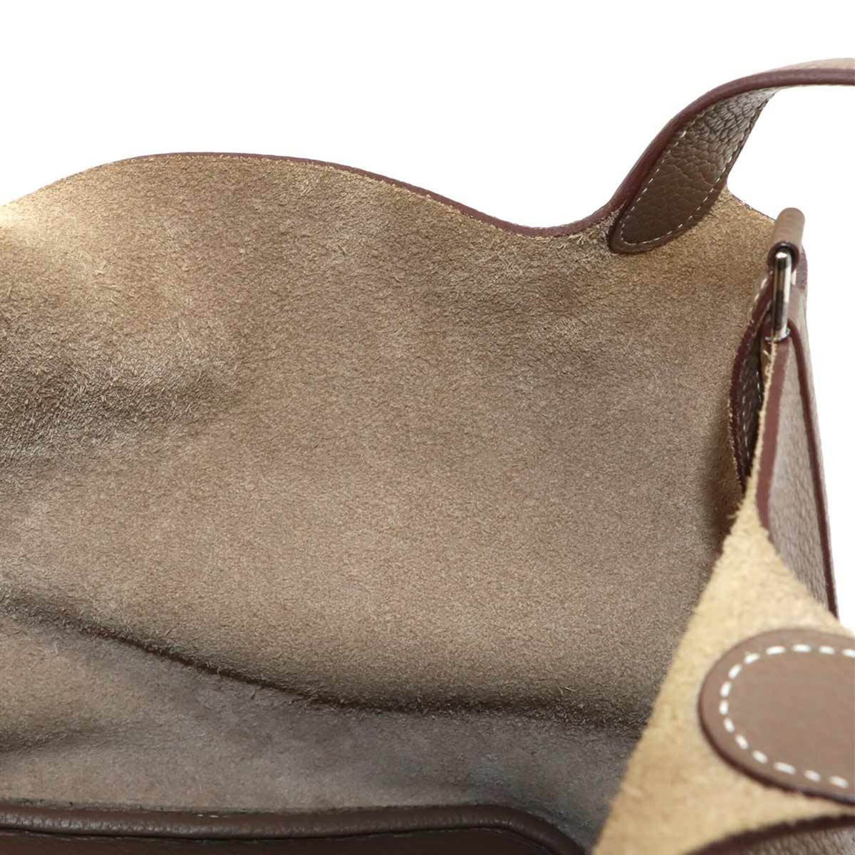 Hermes Picotin Etoupe Gray Taurillon Clemence Leather Handbag (Pre-Owned)