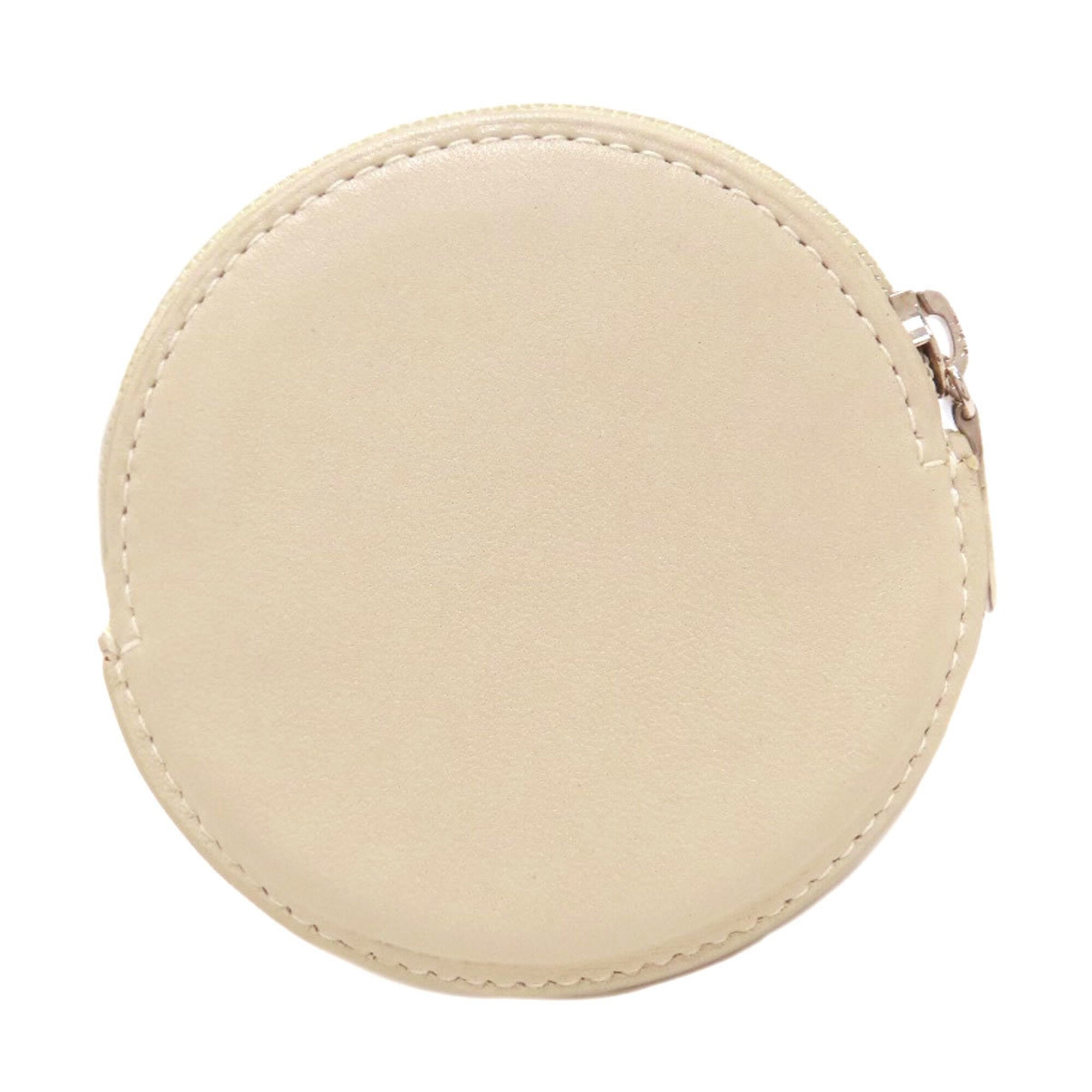 Loewe Beige Leather Coin Purse/Coin Case (Pre-Owned)
