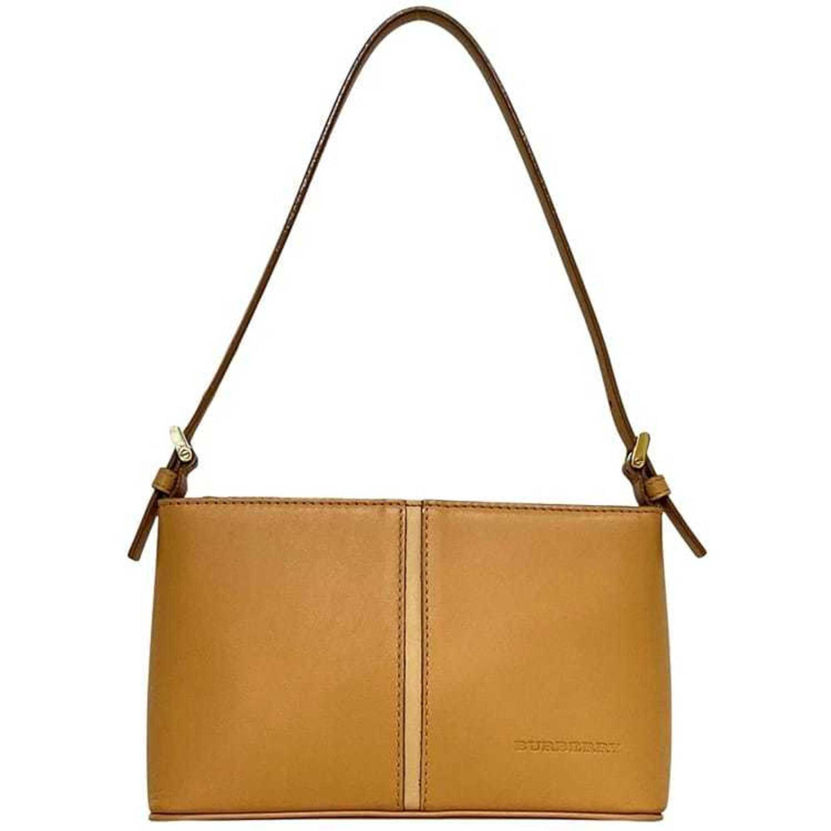 Burberry Beige Leather Handbag Shoulder Bag (Pre-Owned)