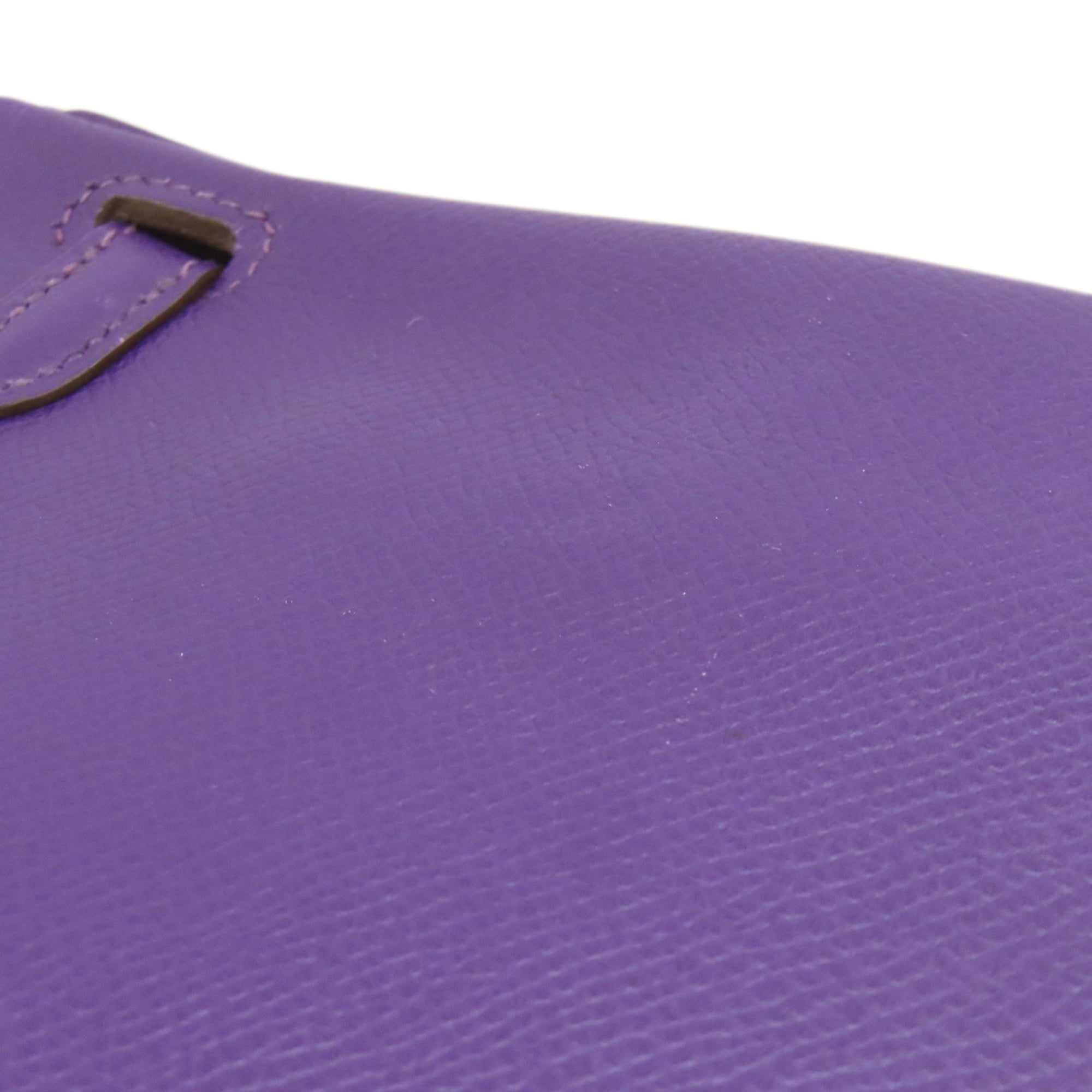 Hermes Purple Epsom Leather Handbag (Pre-Owned)