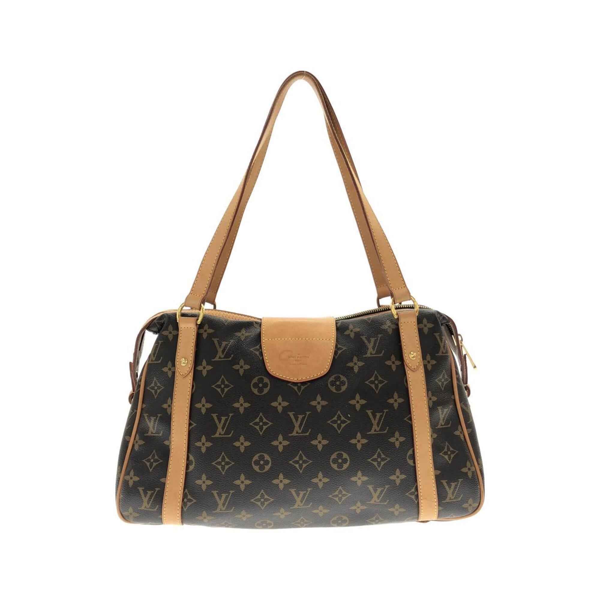 Louis Vuitton Monogram Marron Coated Canvas Shoulder Bag (Pre-Owned)