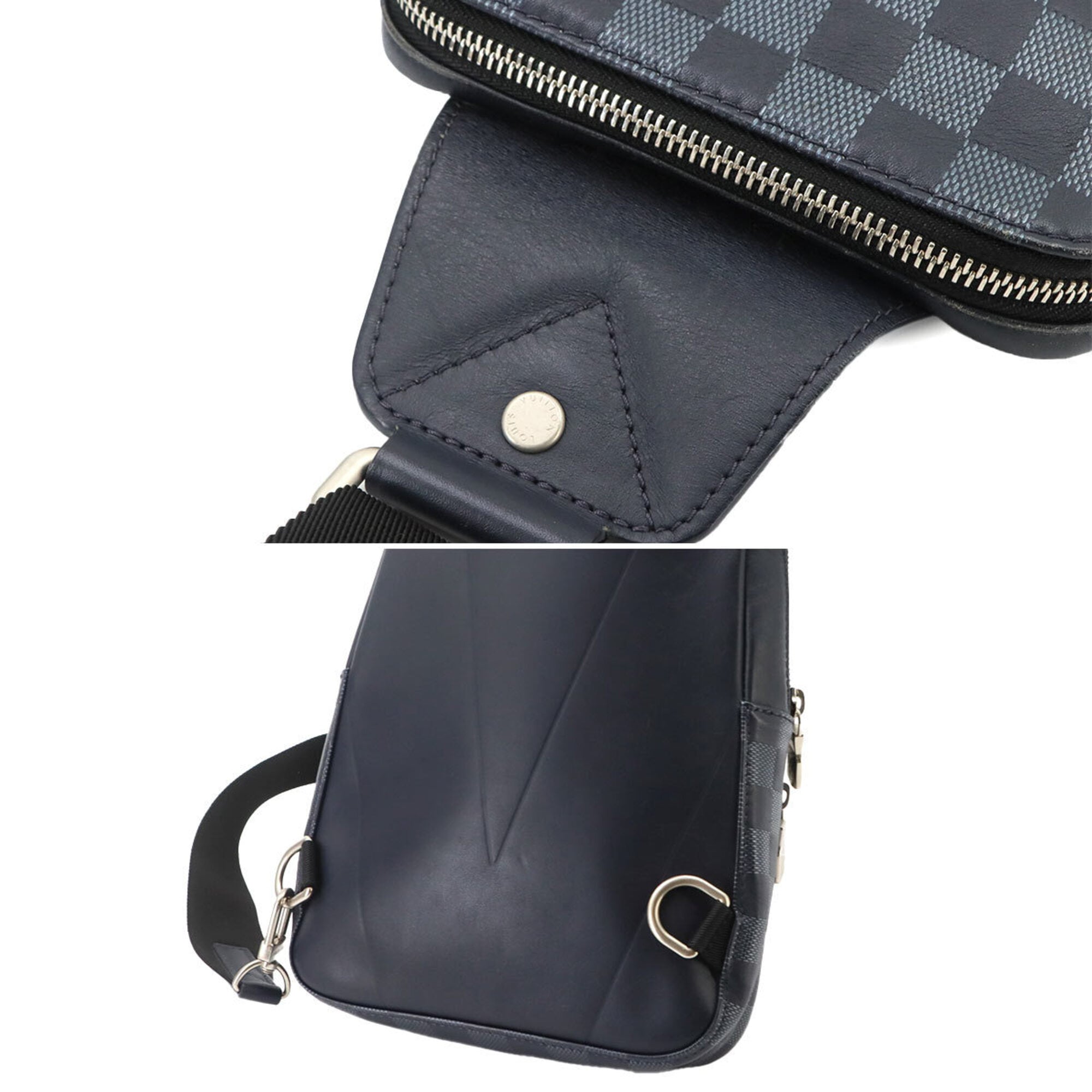 Louis Vuitton Damier Canvas Infini Navy Damier Infini Handbag Shoulder Bag Sling Bag (Pre-Owned)