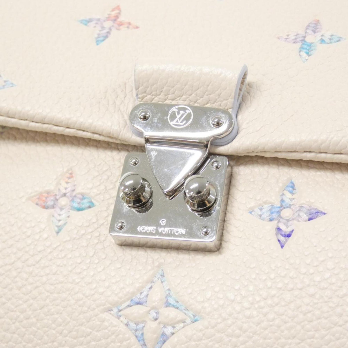 Louis Vuitton Monogram White Monogram Empreinte Leather Shoulder Bag (Pre-Owned)