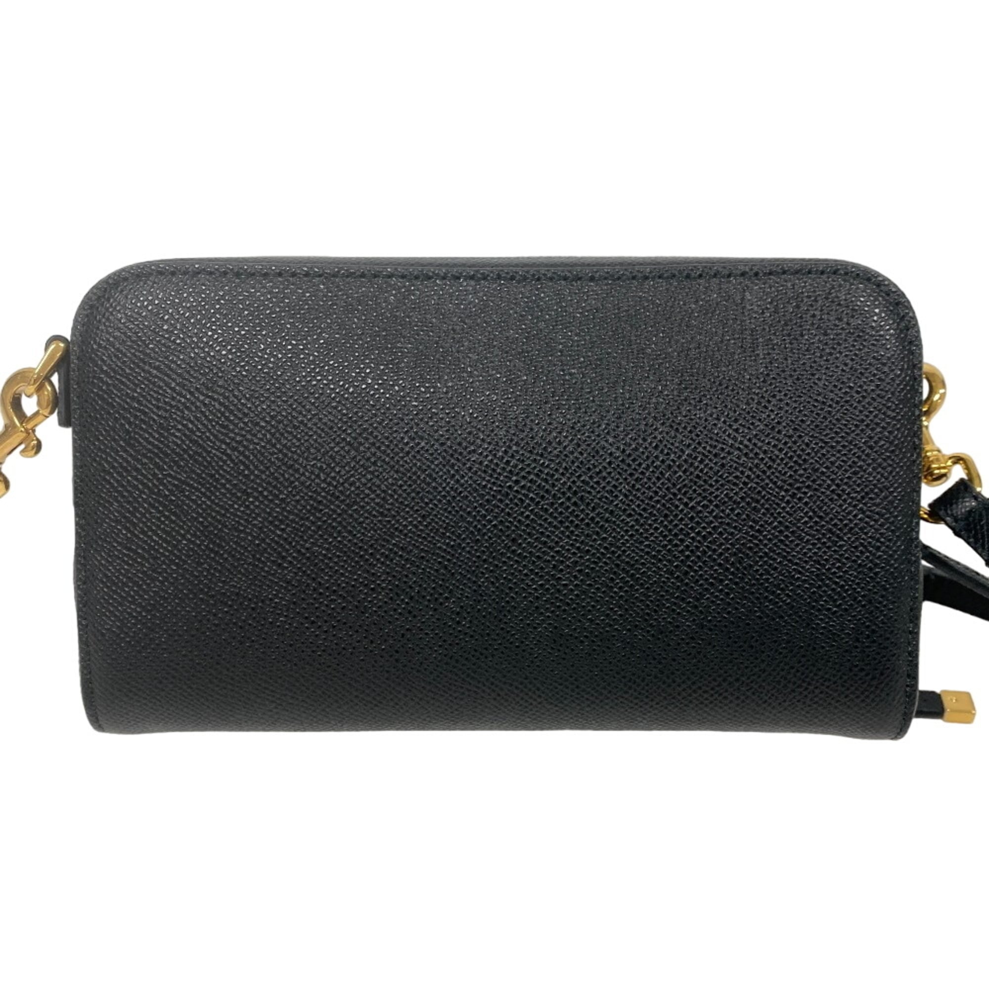 Christian Dior Black Leather Shoulder Bag (Pre-Owned)