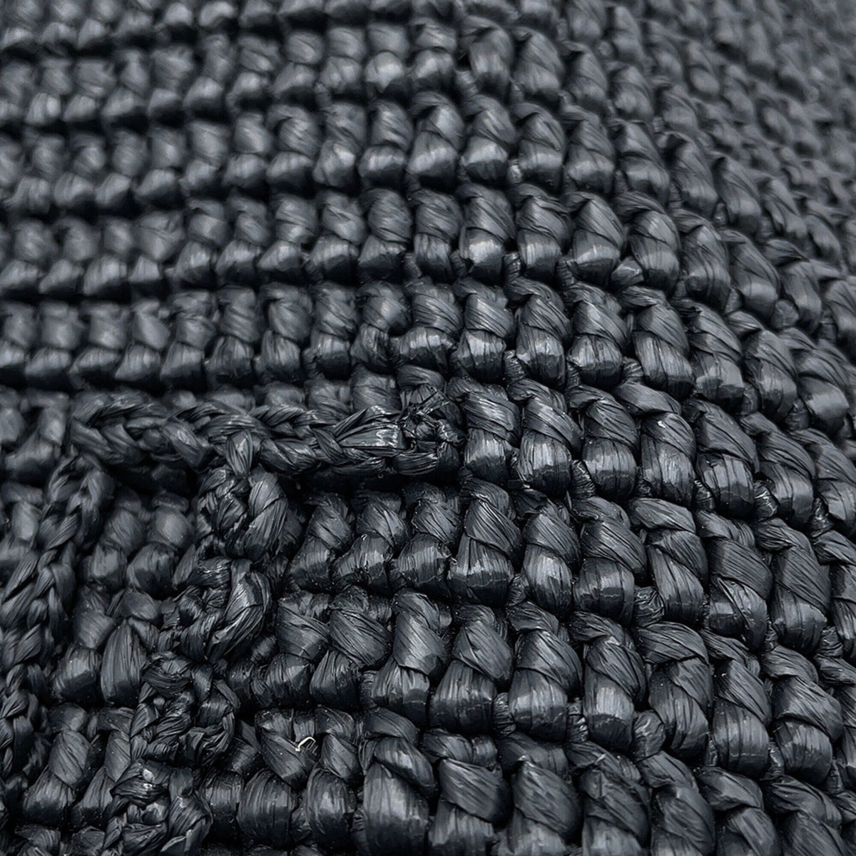 Yves Saint Laurent Black Raffia Handbag Tote Bag (Pre-Owned)