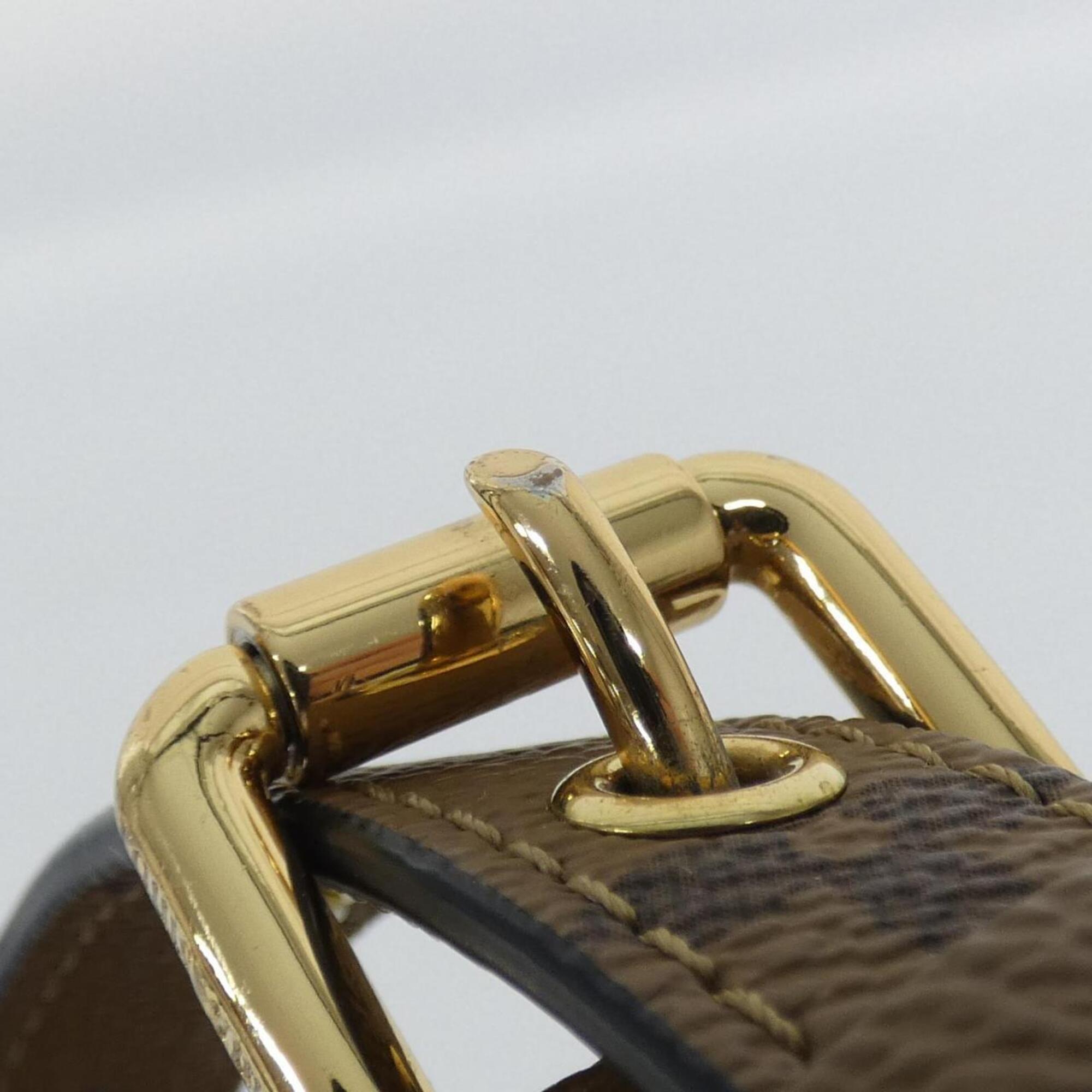 Louis Vuitton Marron Coated Canvas Handbag Pochette (Pre-Owned)