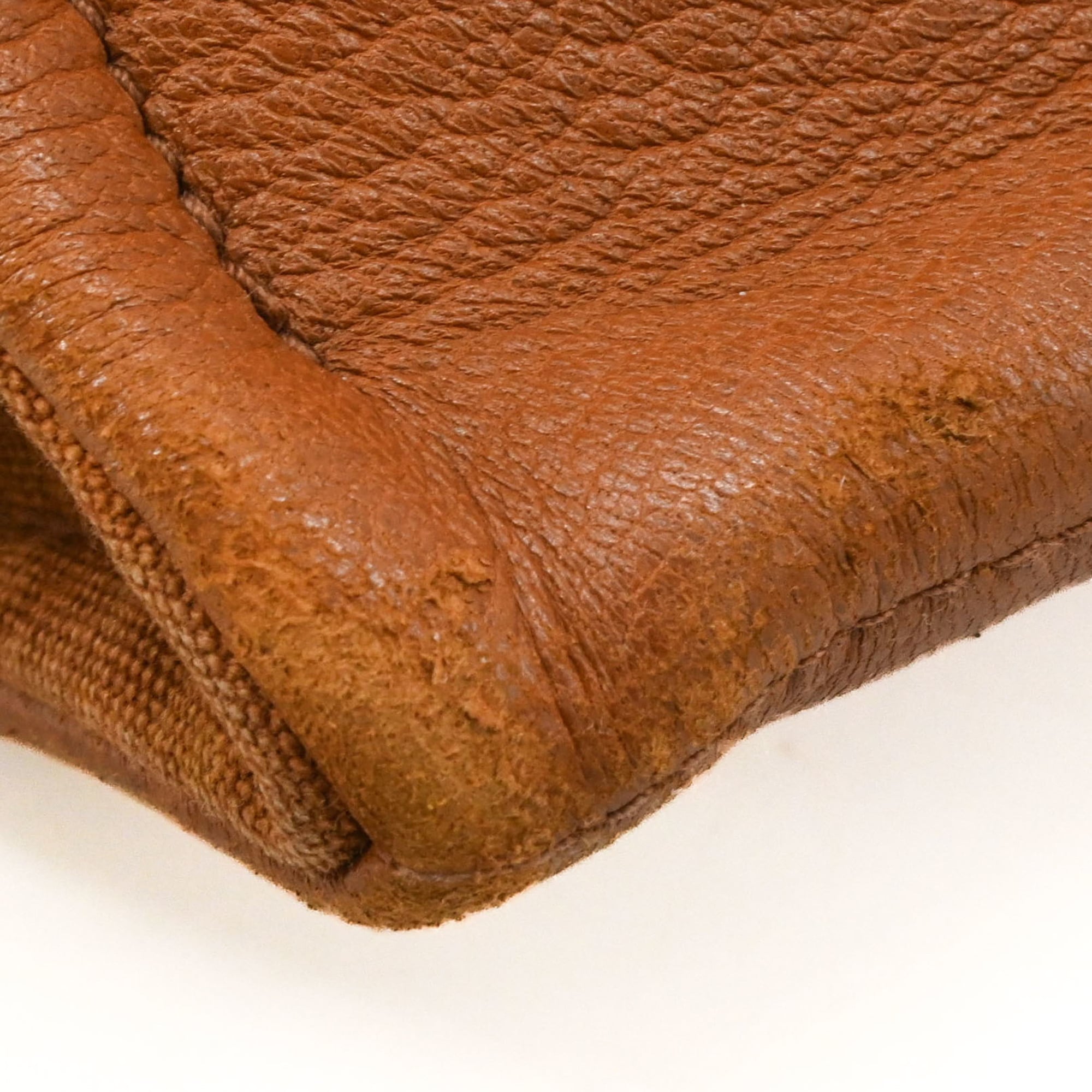 Hermes Fourre Tout Brown Canvas Leather Handbag (Pre-Owned)