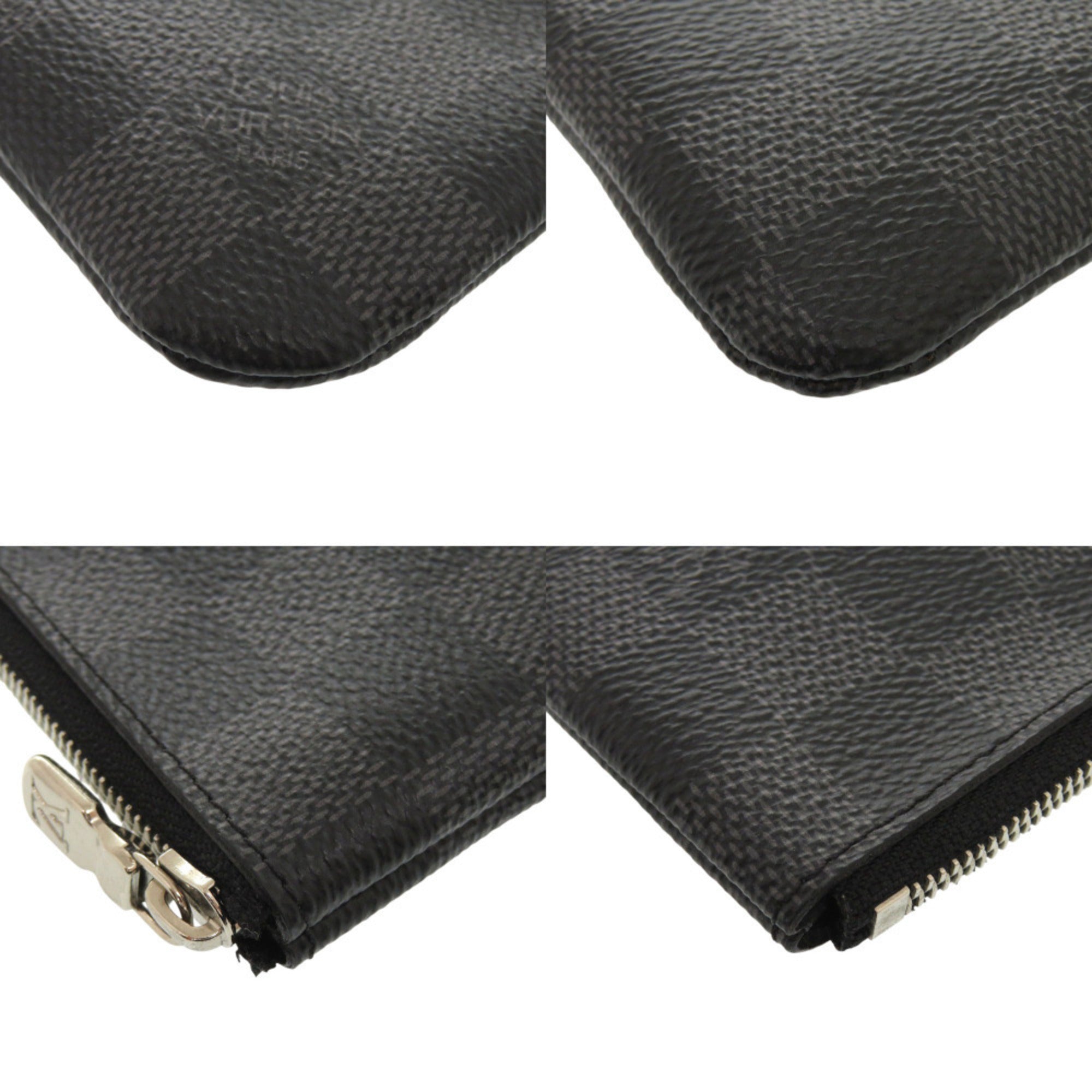 Louis Vuitton Damier Graphite Black Damier Graphite Damier Graphite Coin Purse/Coin Case (Pre-Owned)