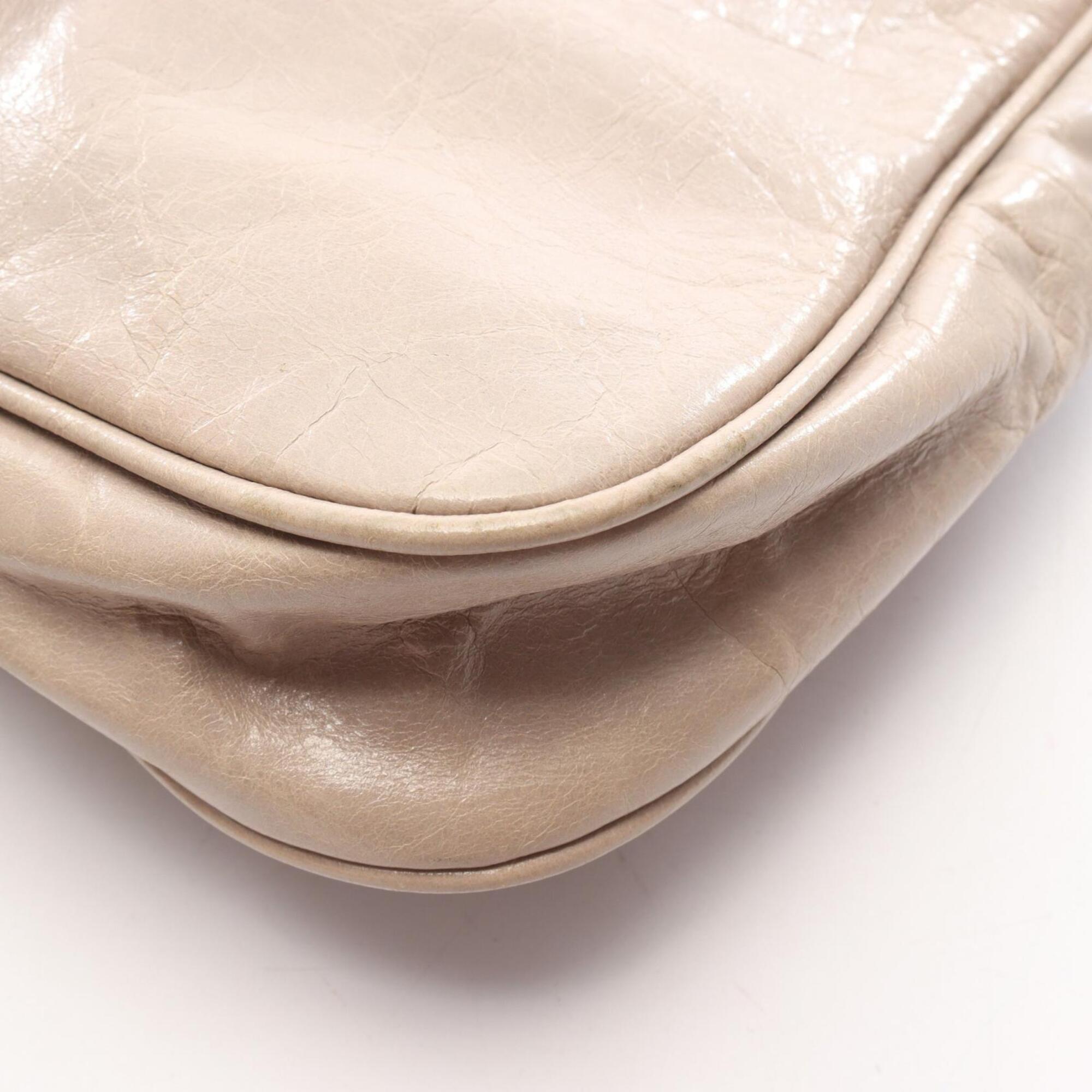 Balenciaga Beige Leather Handbag Shoulder Bag (Pre-Owned)