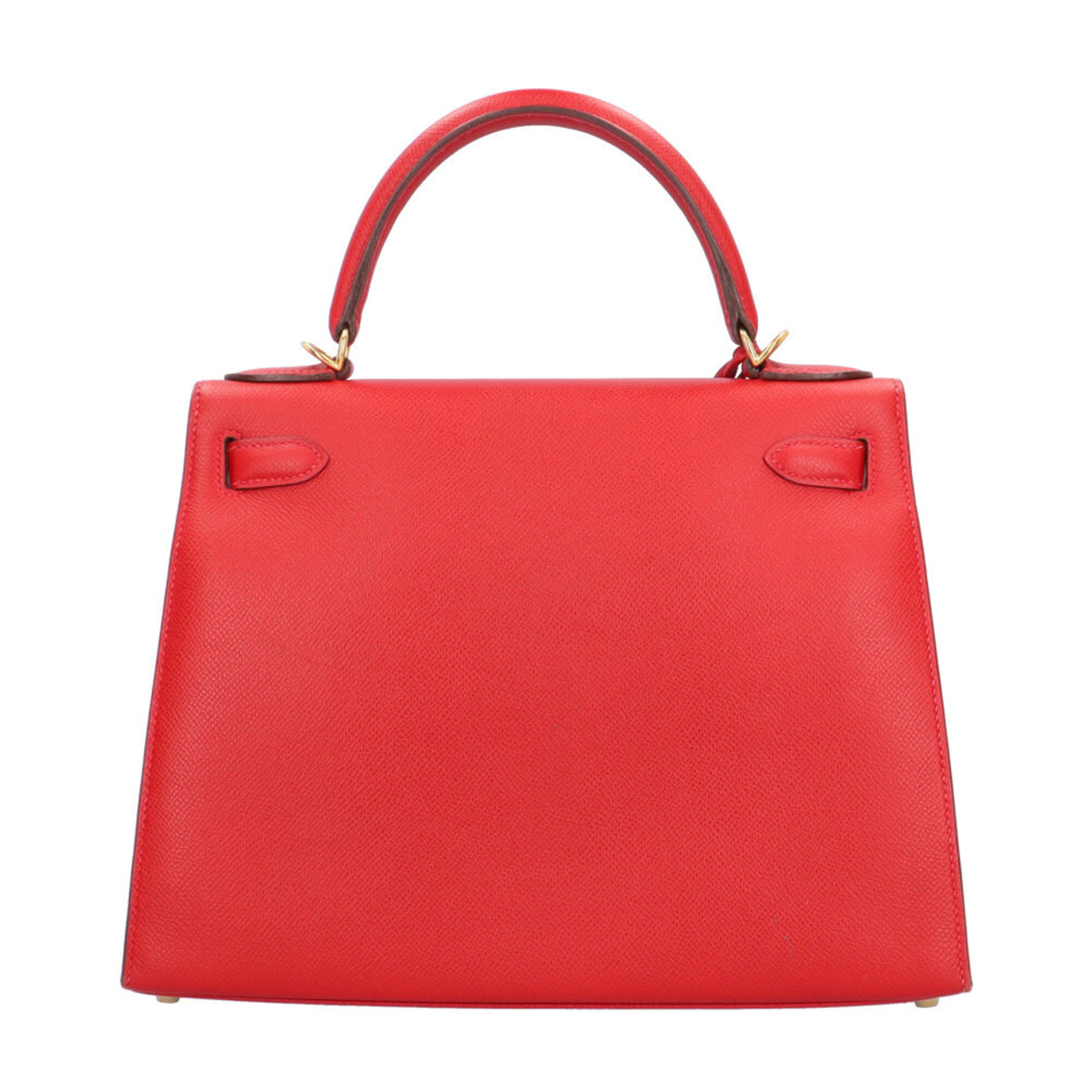 Hermes Red Color Rouge Casaque Epsom Leather Shoulder Bag (Pre-Owned)